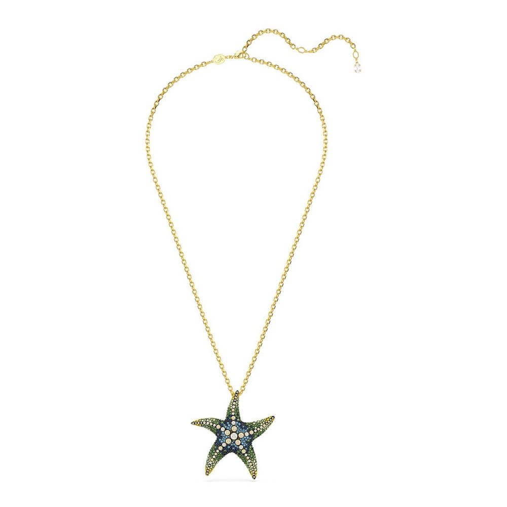 Swarovski Gold Stainless Steel Necklace Curated Luxury Accessories by Orvyn