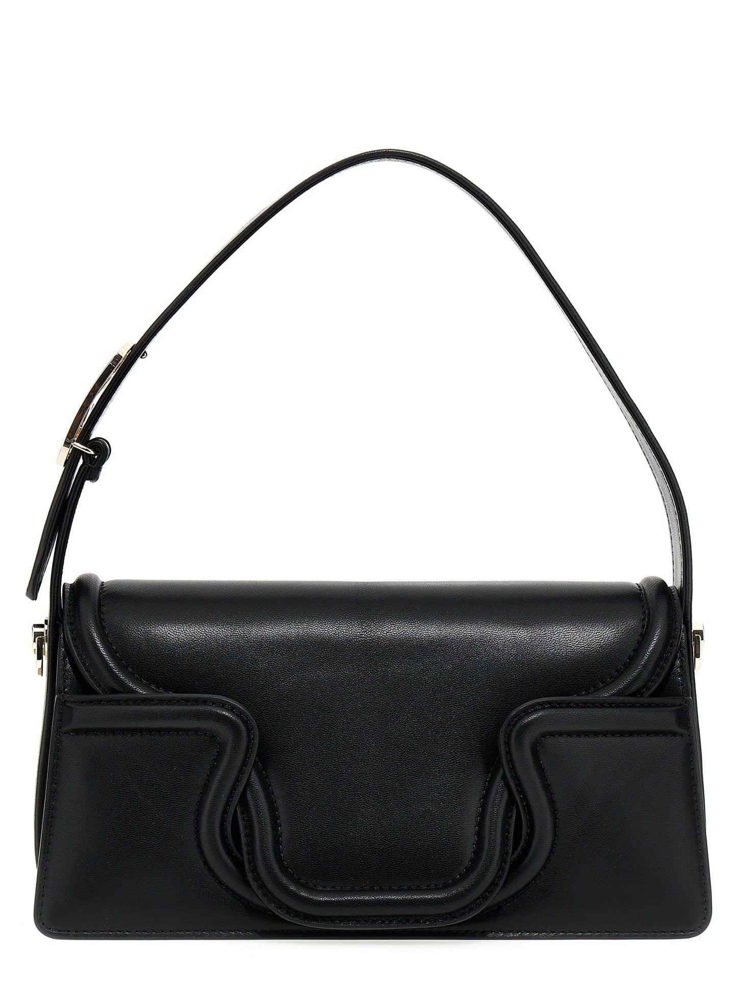 Valentino Garavani Black Leather Shoulder Bag Curated Luxury Accessories by Orvyn