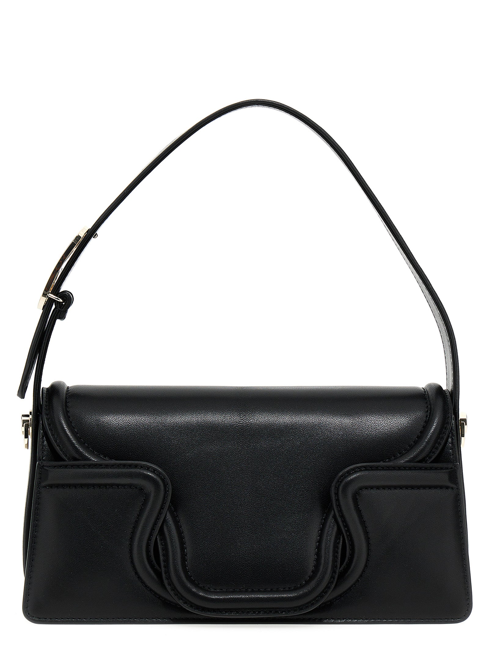 Valentino Garavani Black Leather Shoulder Bag Curated Luxury Accessories by Orvyn