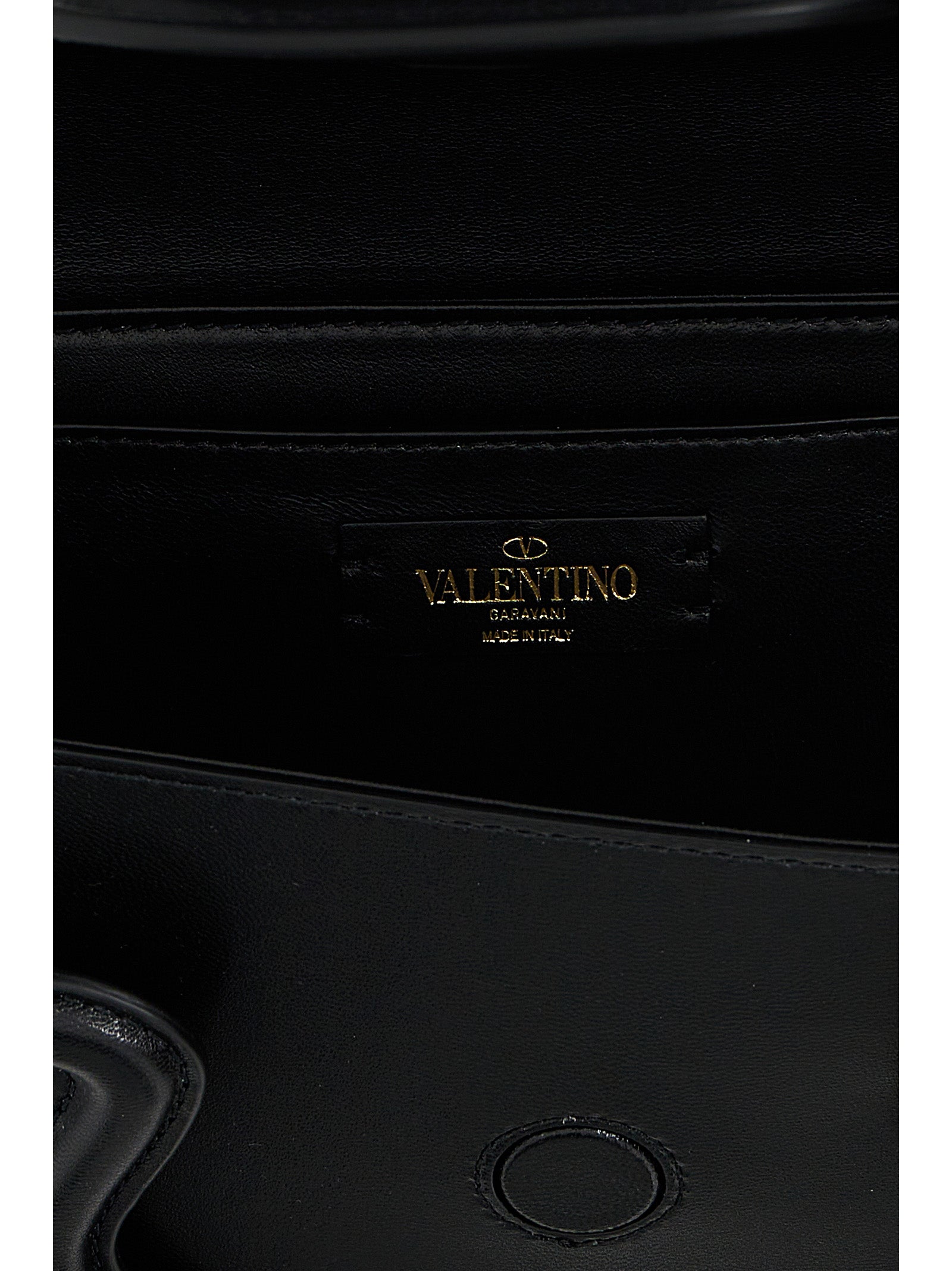 Valentino Garavani Black Leather Shoulder Bag Curated Luxury Accessories by Orvyn