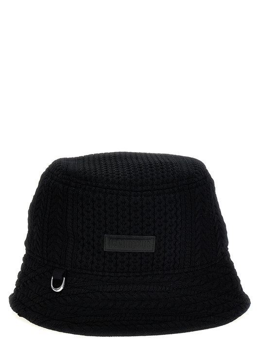 Jacquemus Black Viscose Bucket Hat Curated Luxury Accessories by Orvyn