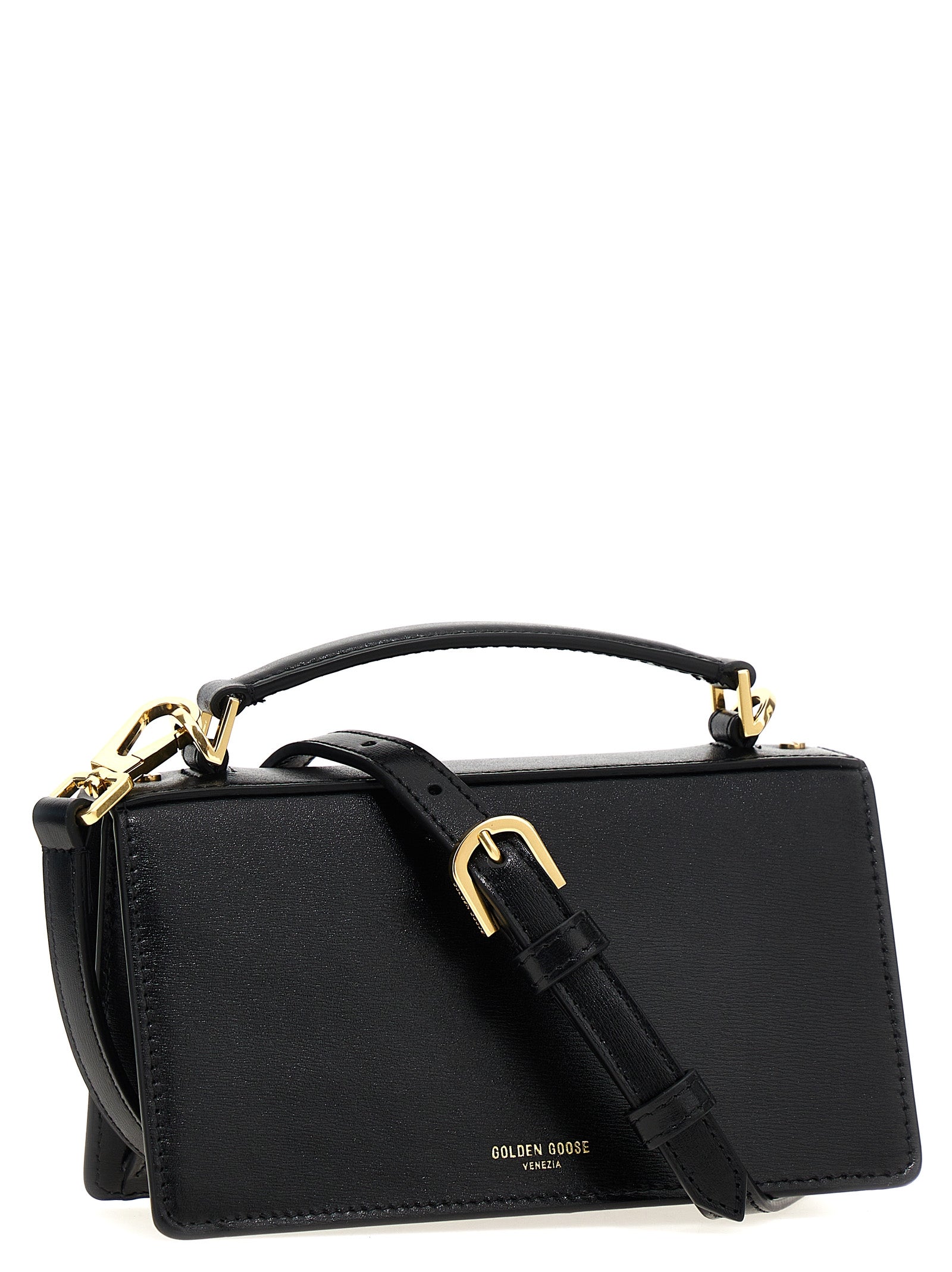 Golden Goose Black Cowhide Handbag Curated Luxury Accessories by Orvyn