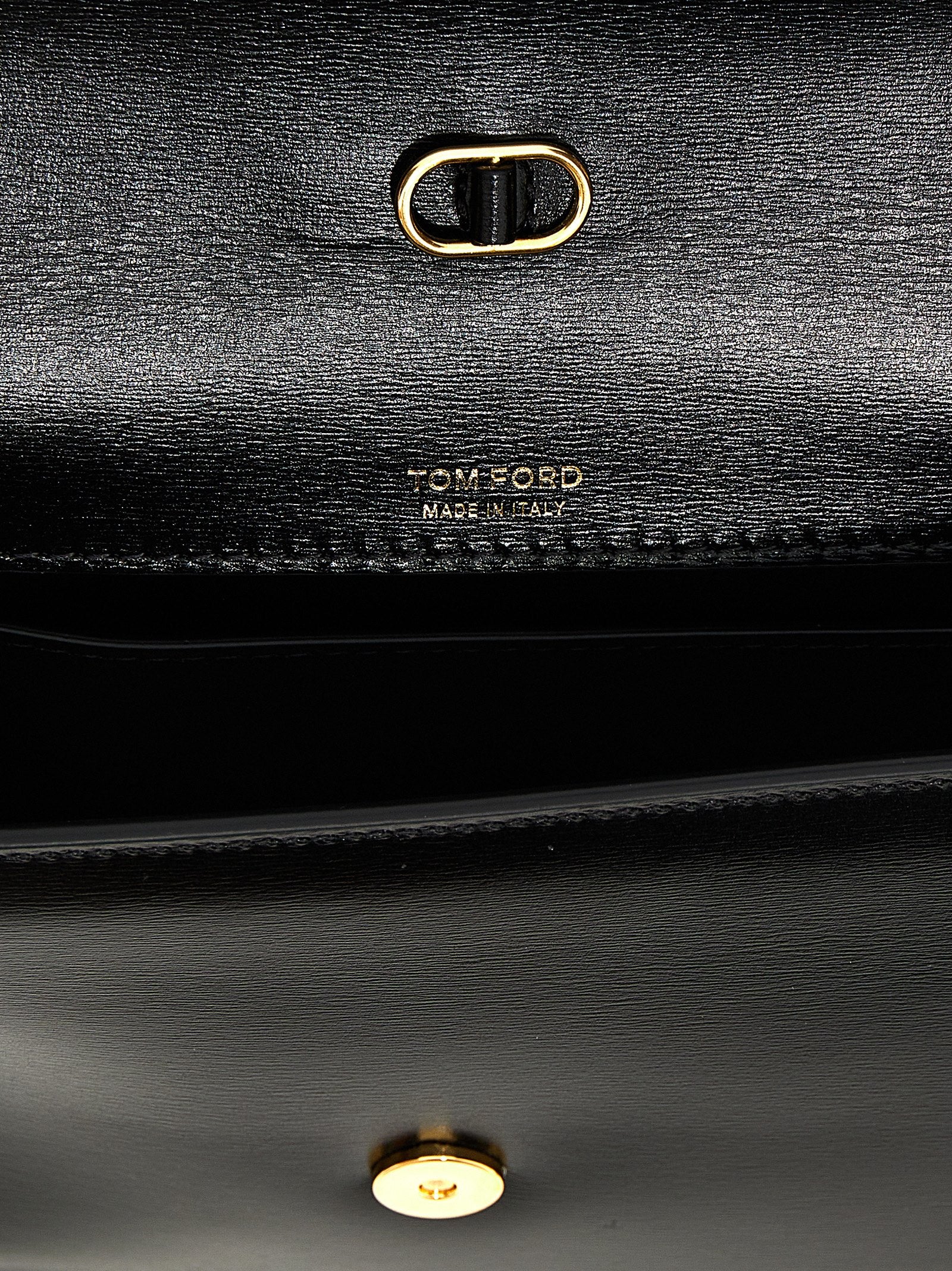 Tom Ford Black Leather Crossbody Bag Curated Luxury Accessories by Orvyn