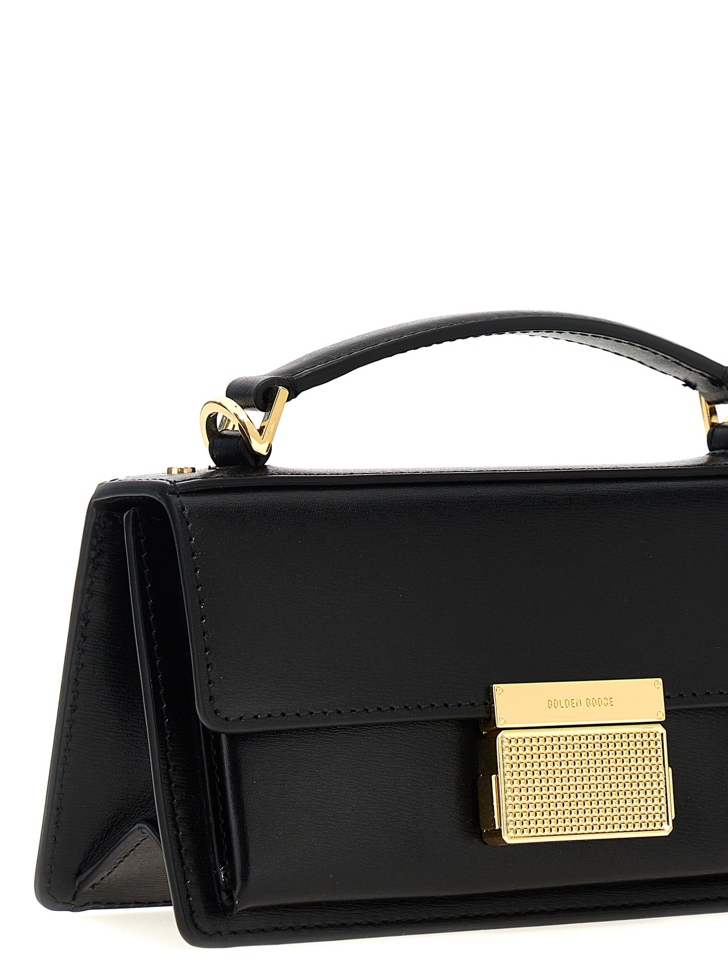 Golden Goose Black Cowhide Handbag Curated Luxury Accessories by Orvyn