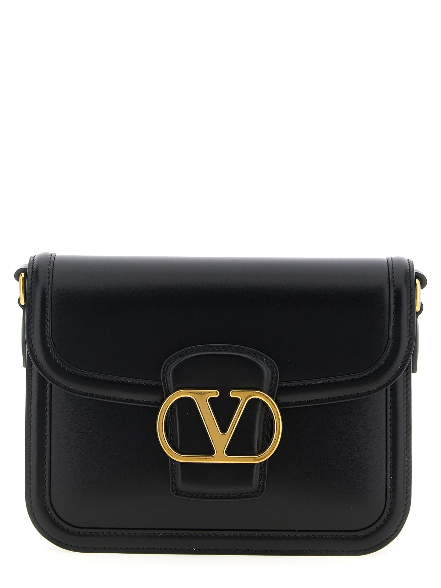 Valentino Garavani Black Calfskin Crossbody Bag Curated Luxury Accessories by Orvyn