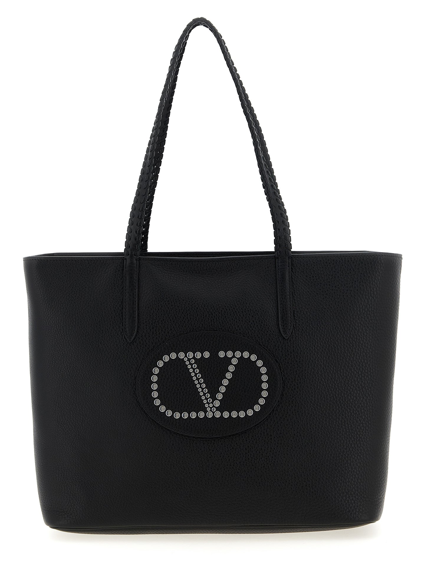 Valentino Garavani Black Calfskin Tote Bag Curated Luxury Accessories by Orvyn