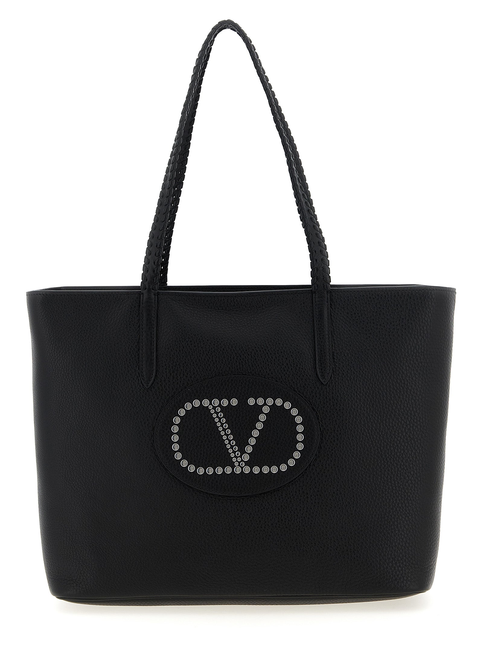 Valentino Garavani Black Calfskin Tote Bag Curated Luxury Accessories by Orvyn