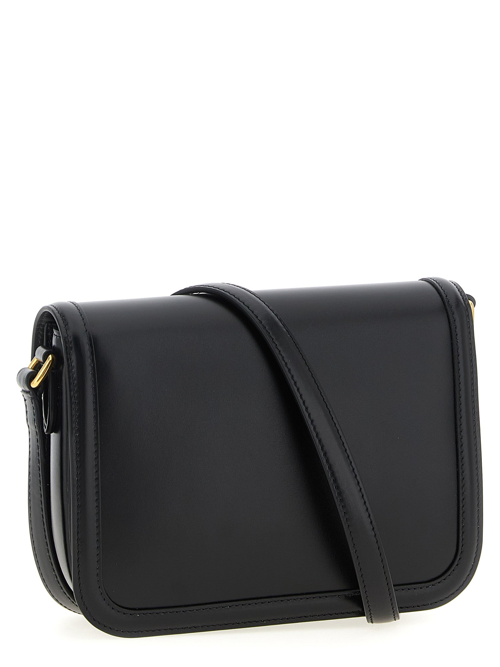 Valentino Garavani Black Calfskin Crossbody Bag Curated Luxury Accessories by Orvyn