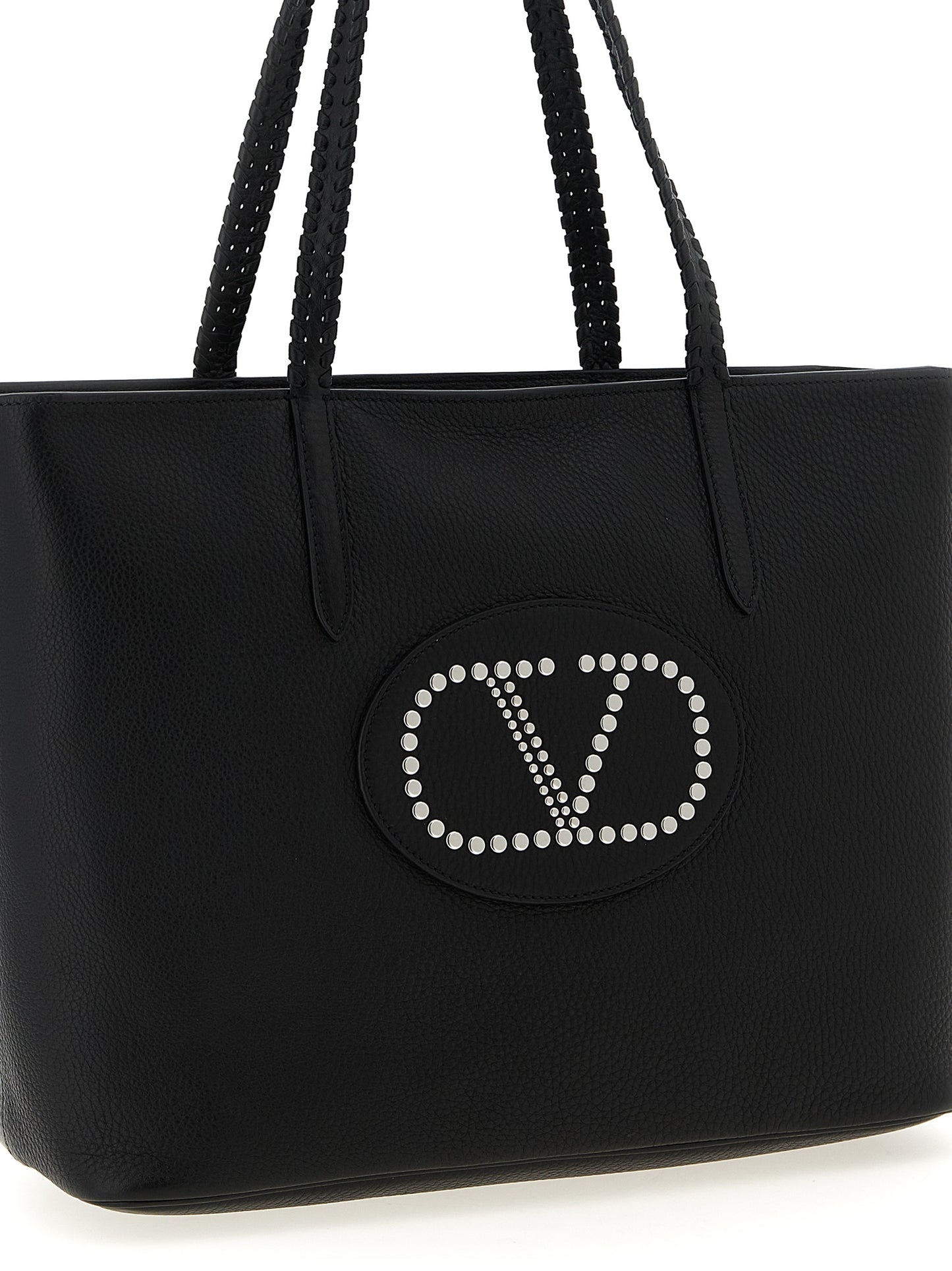 Valentino Garavani Black Calfskin Tote Bag Curated Luxury Accessories by Orvyn