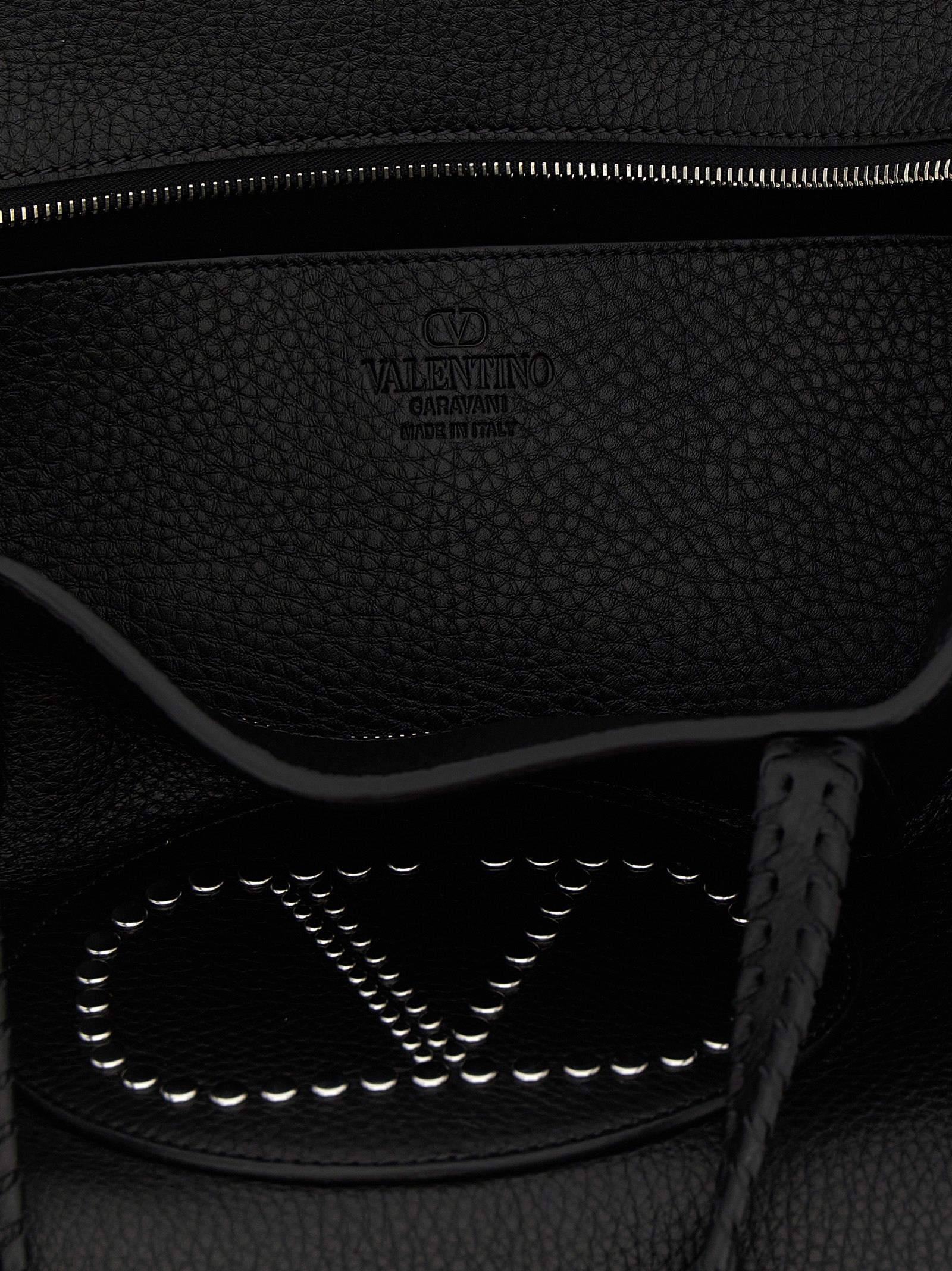 Valentino Garavani Black Calfskin Tote Bag Curated Luxury Accessories by Orvyn