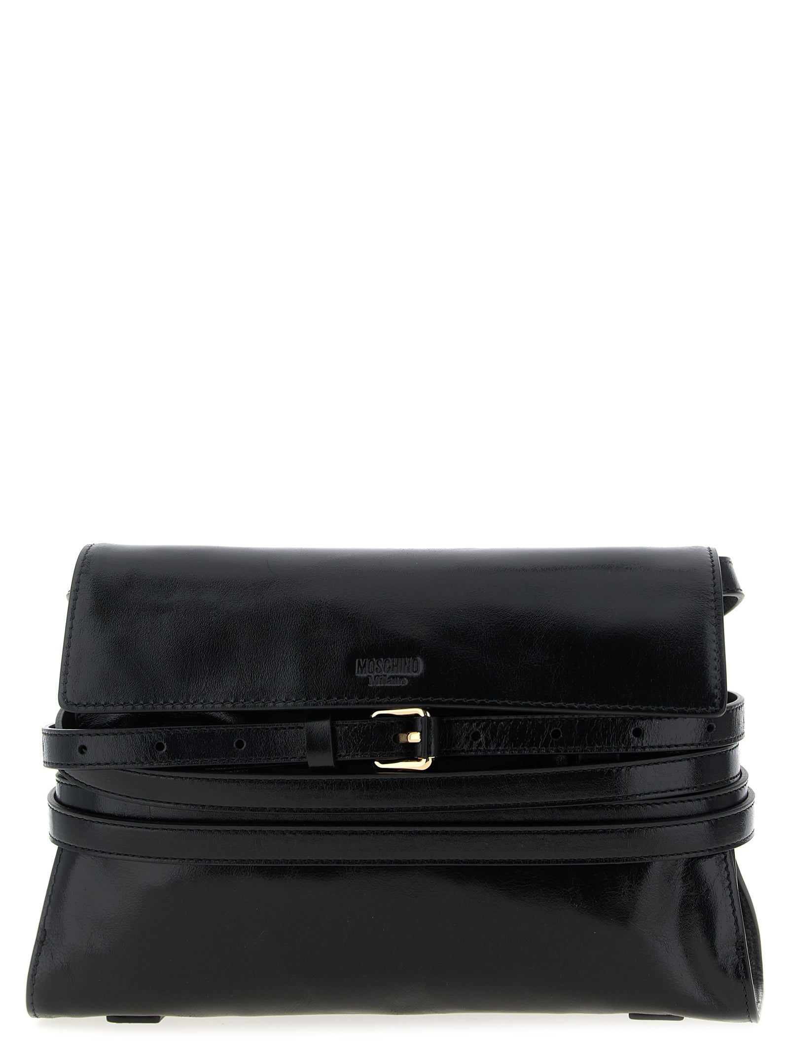 Moschino Black Leather Crossbody Bag Curated Luxury Accessories by Orvyn