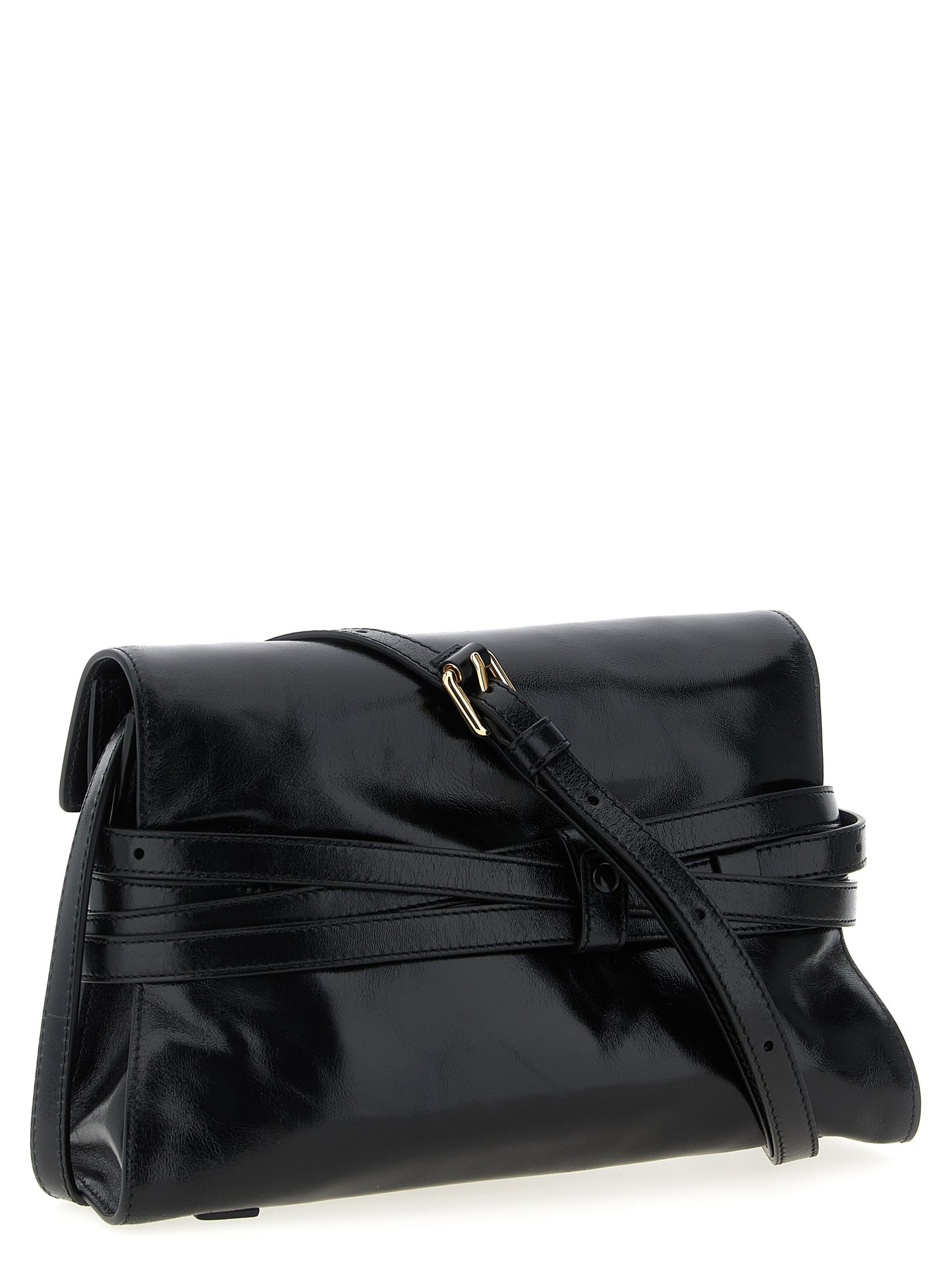 Moschino Black Leather Crossbody Bag Curated Luxury Accessories by Orvyn