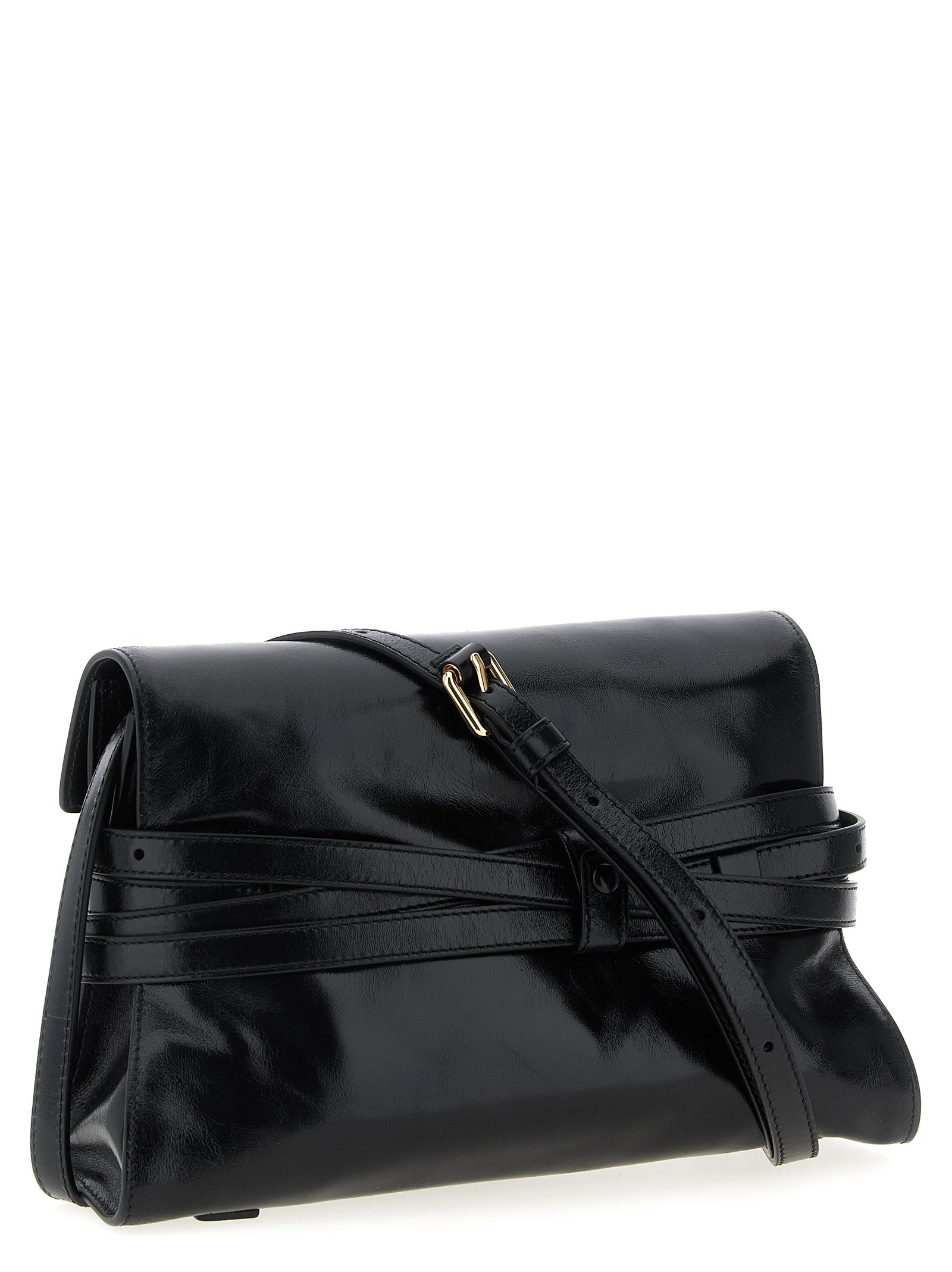 Moschino Black Leather Crossbody Bag Curated Luxury Accessories by Orvyn