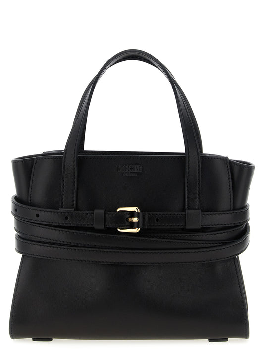 Moschino Black Polyester Handbag Curated Luxury Accessories by Orvyn