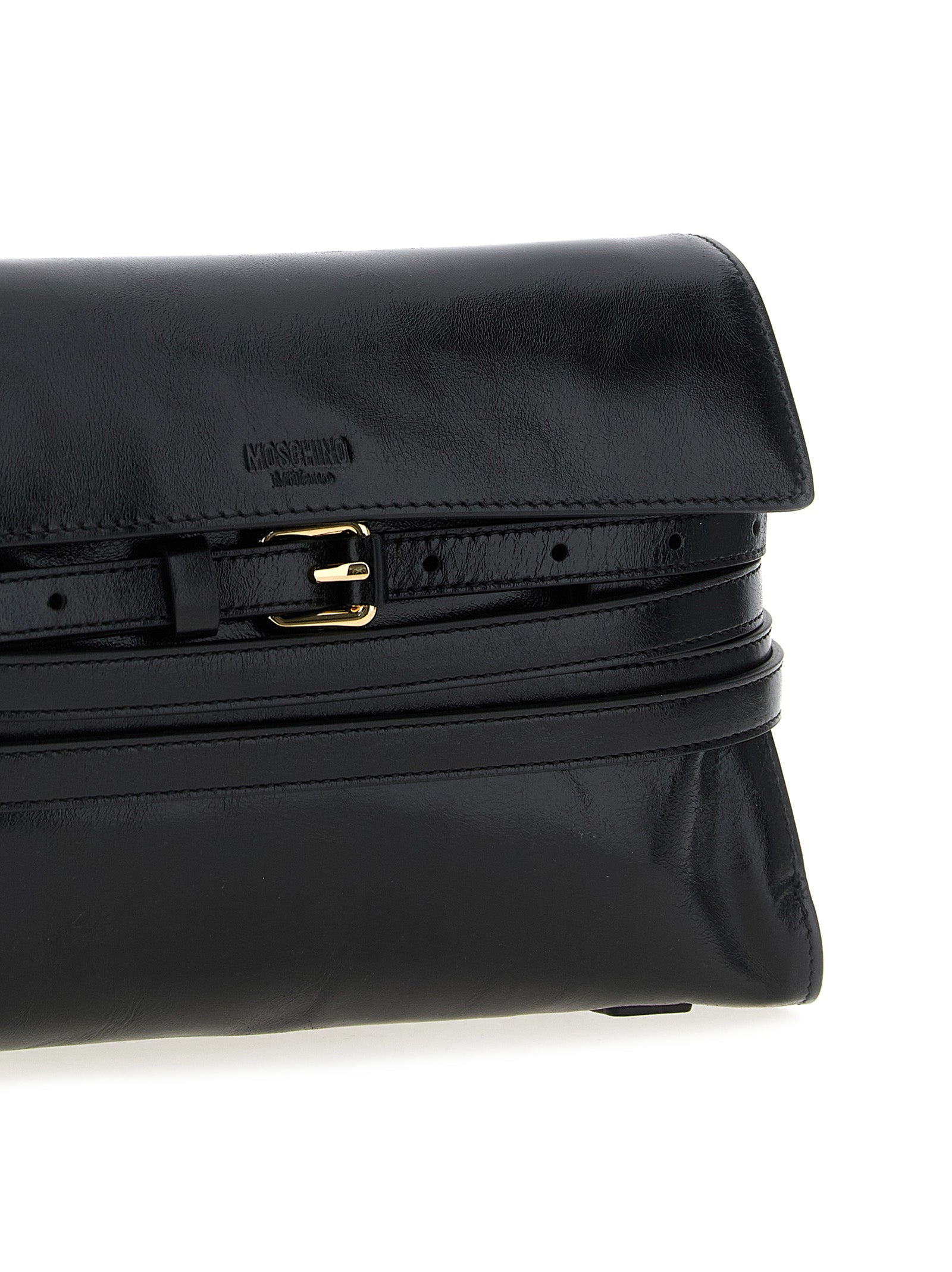 Moschino Black Leather Crossbody Bag Curated Luxury Accessories by Orvyn