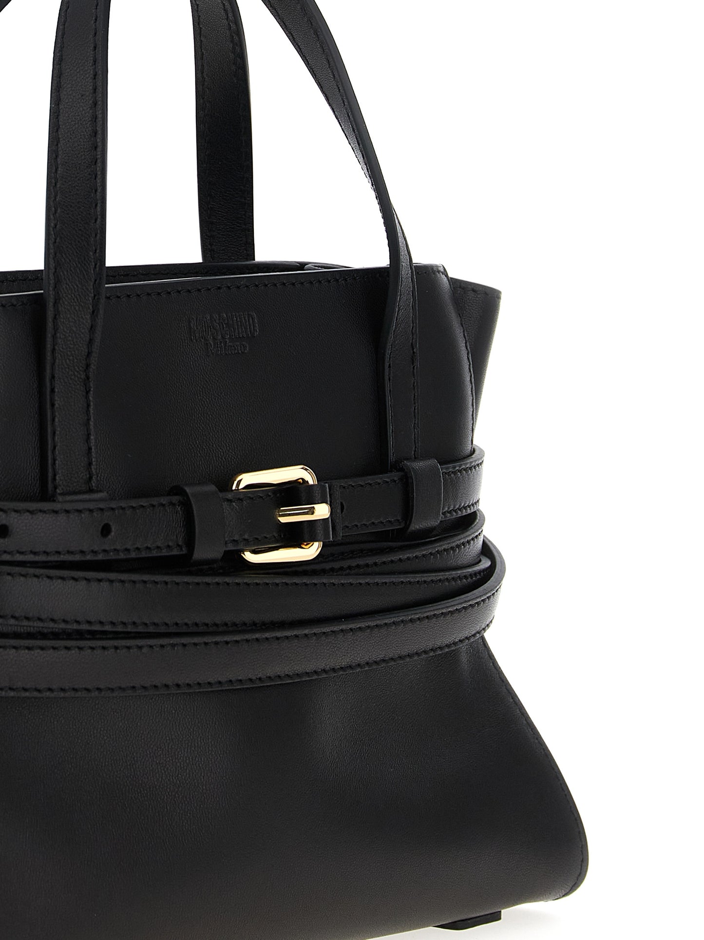 Moschino Black Polyester Handbag Curated Luxury Accessories by Orvyn
