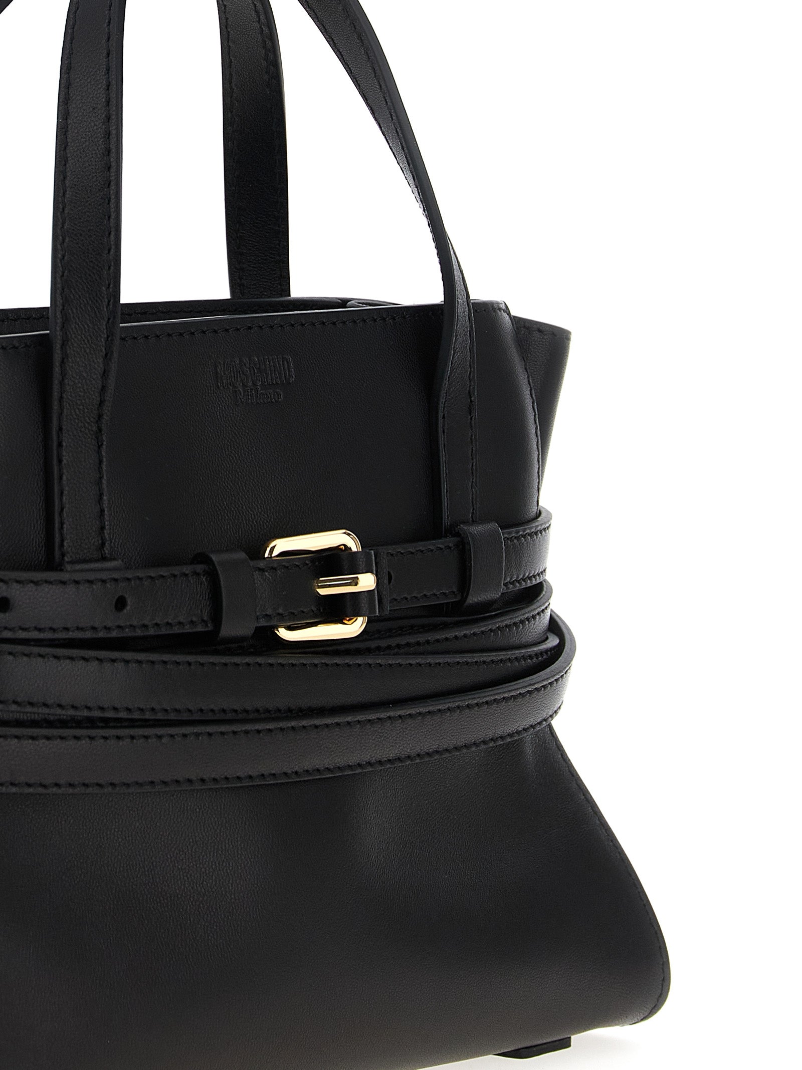 Moschino Black Polyester Handbag Curated Luxury Accessories by Orvyn