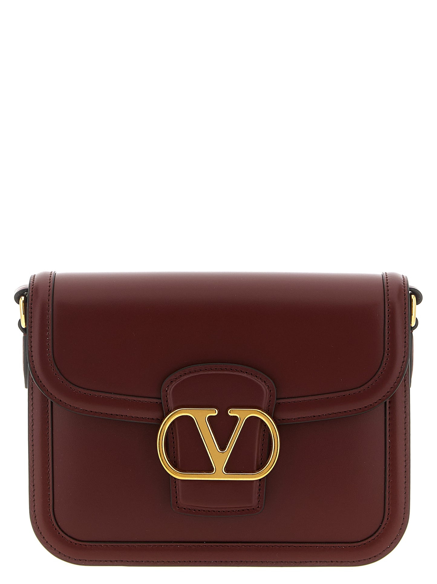 Valentino Garavani Bordeaux Calfskin Crossbody Bag Curated Luxury Accessories by Orvyn