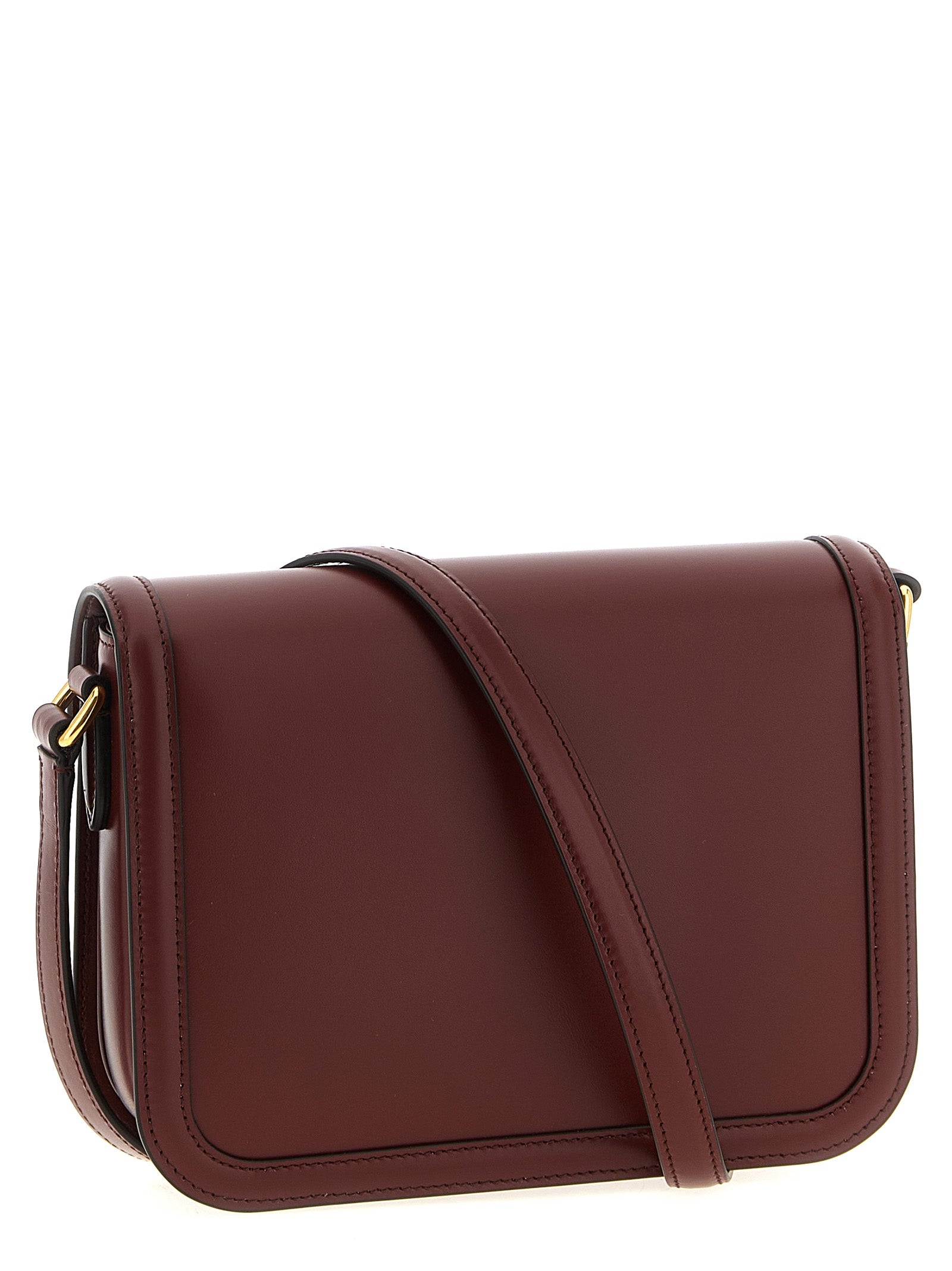 Valentino Garavani Bordeaux Calfskin Crossbody Bag Curated Luxury Accessories by Orvyn