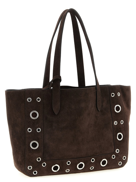 Valentino Garavani Brown Medium Nellcôte Tote Bag