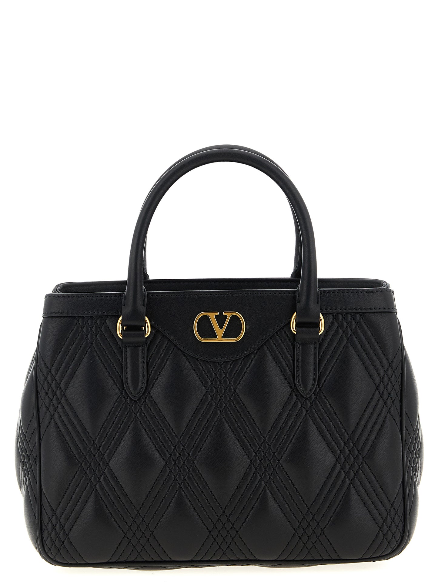 Valentino Garavani Black Lamb Leather Handbag Curated Luxury Accessories by Orvyn