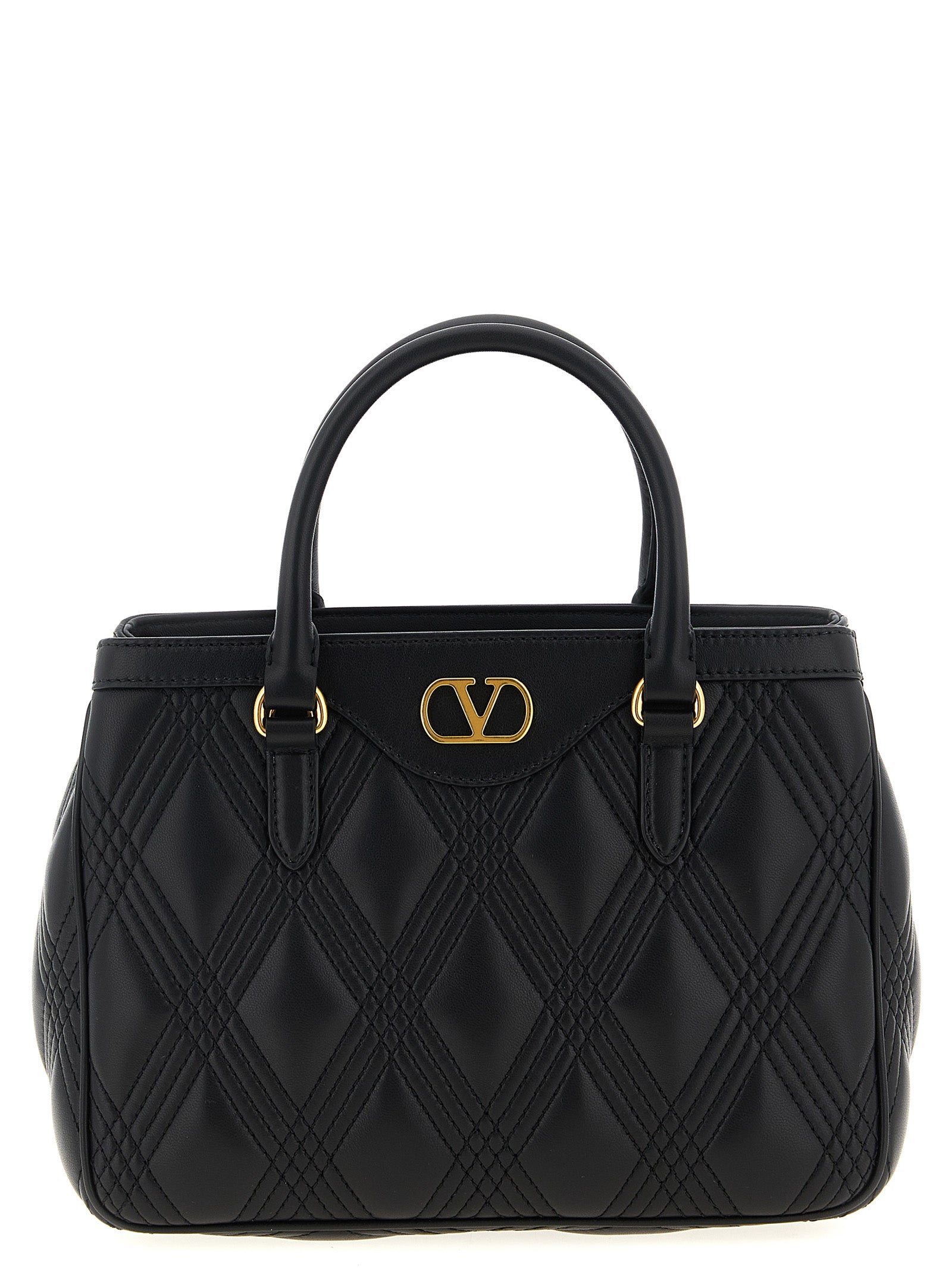 Valentino Garavani Black Lamb Leather Handbag Curated Luxury Accessories by Orvyn