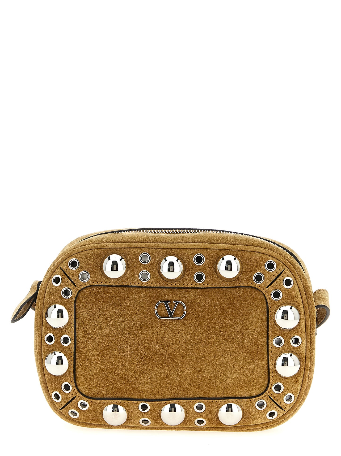 Valentino Garavani Beige Cowhide Crossbody Bag Curated Luxury Accessories by Orvyn