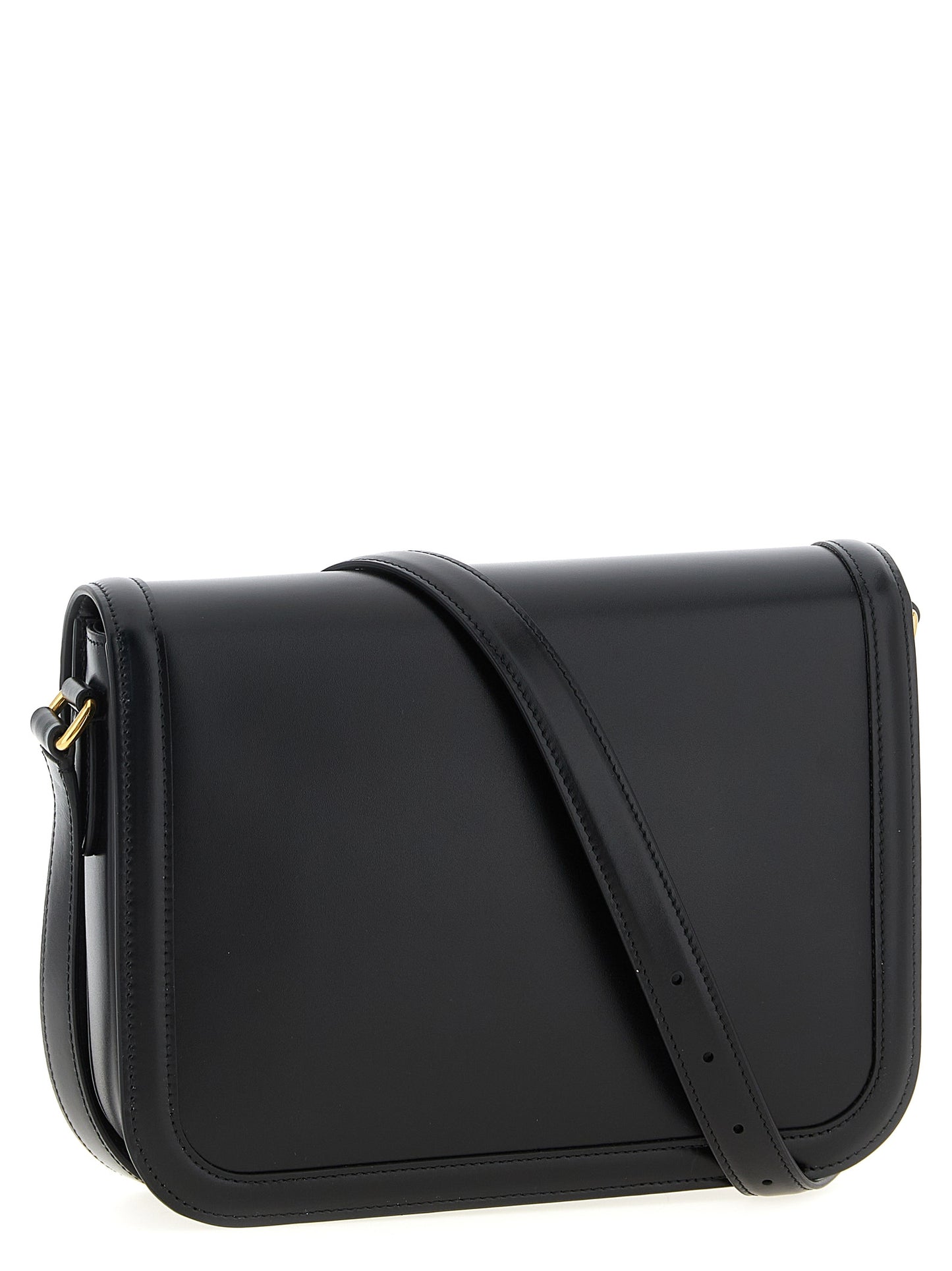 Valentino Garavani Black Calfskin Shoulder Bag Curated Luxury Accessories by Orvyn