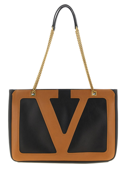 Valentino Garavani Brown Viva Superstar Tote Bag