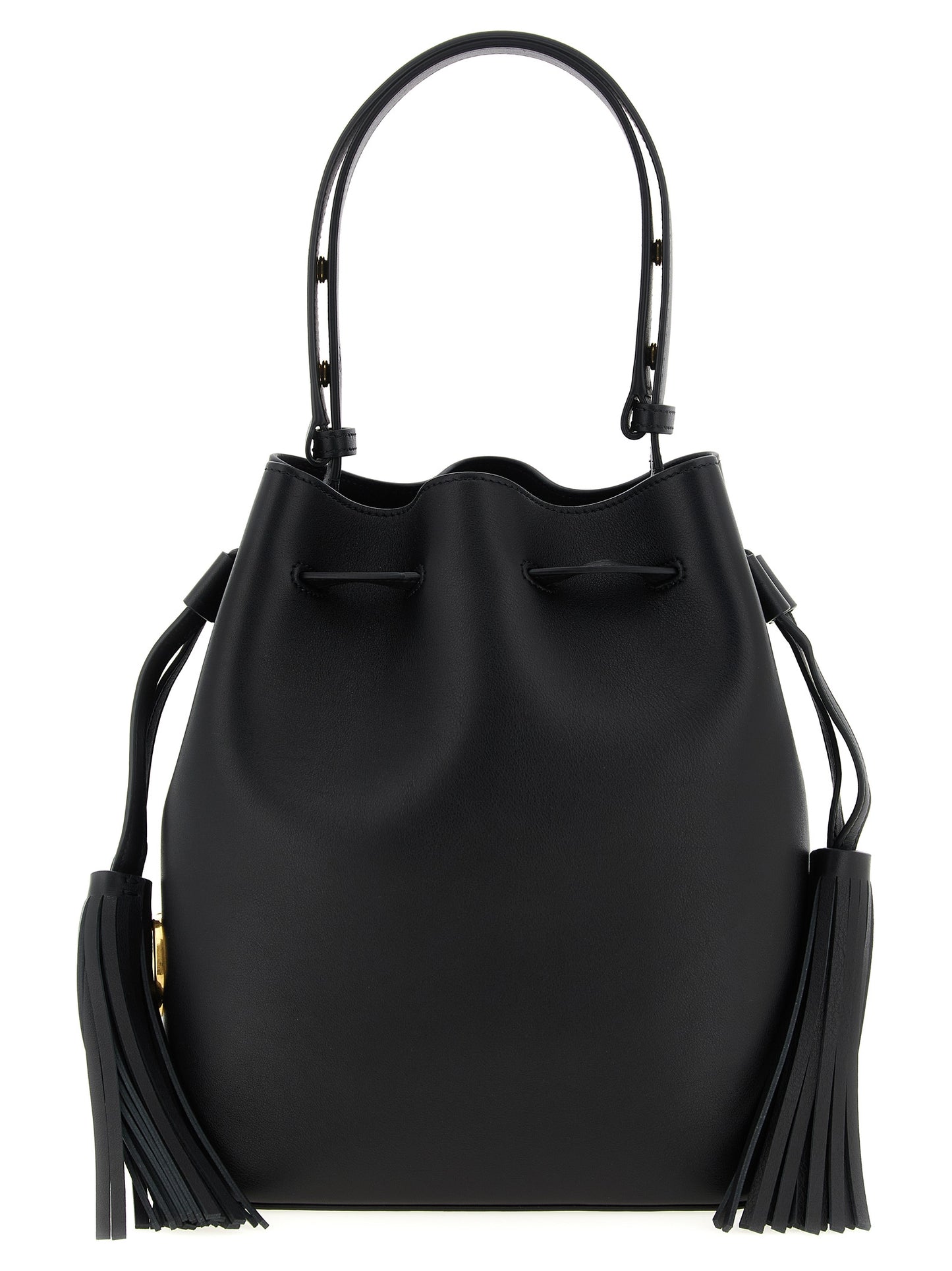 Valentino Garavani Black Calfskin Shoulder Bag Curated Luxury Accessories by Orvyn