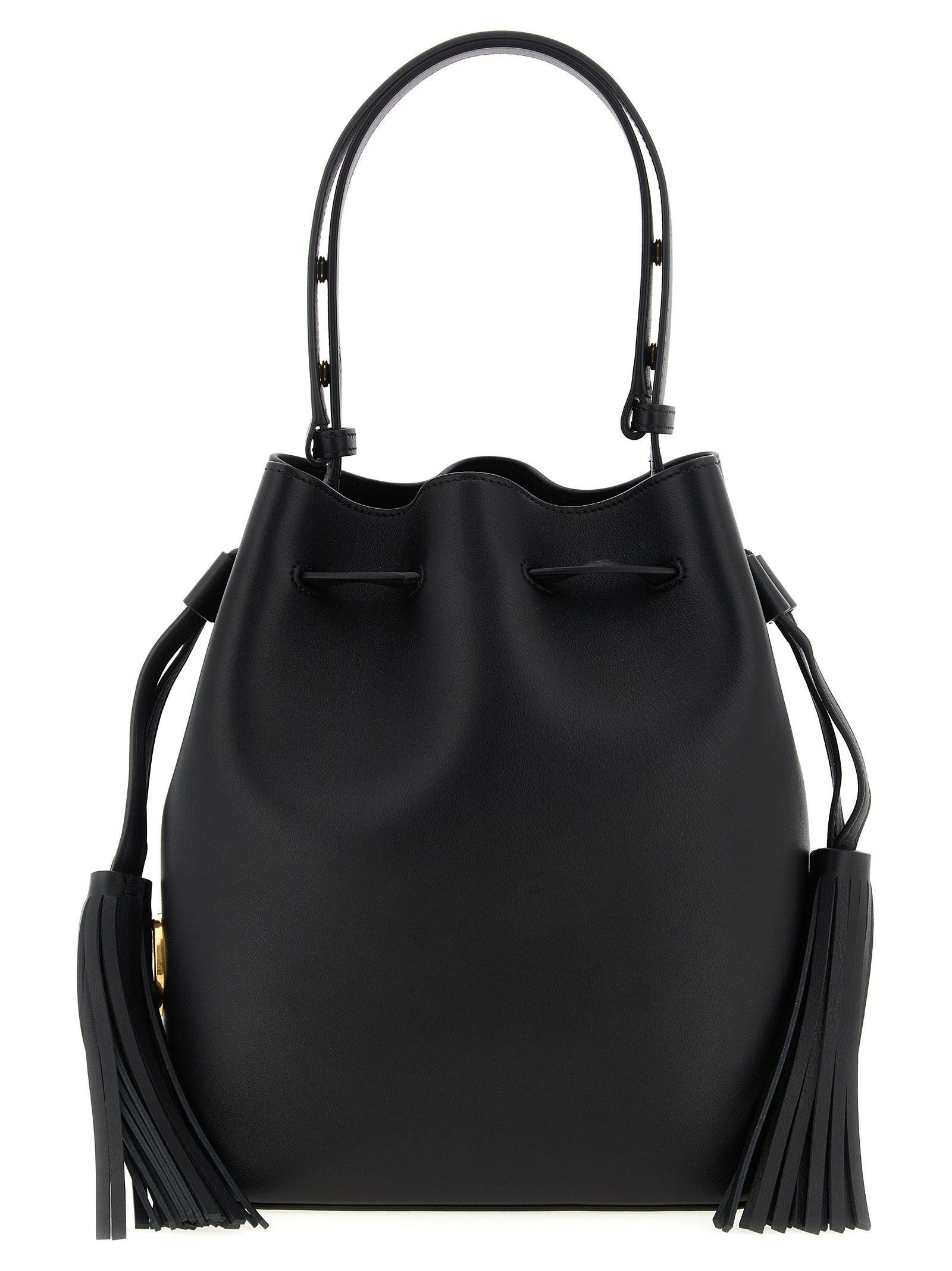 Valentino Garavani Black Calfskin Shoulder Bag Curated Luxury Accessories by Orvyn