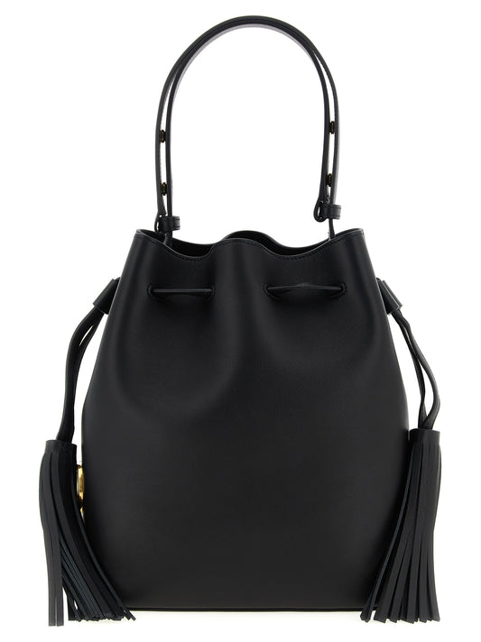 Valentino Garavani Black Calfskin Shoulder Bag Curated Luxury Accessories by Orvyn