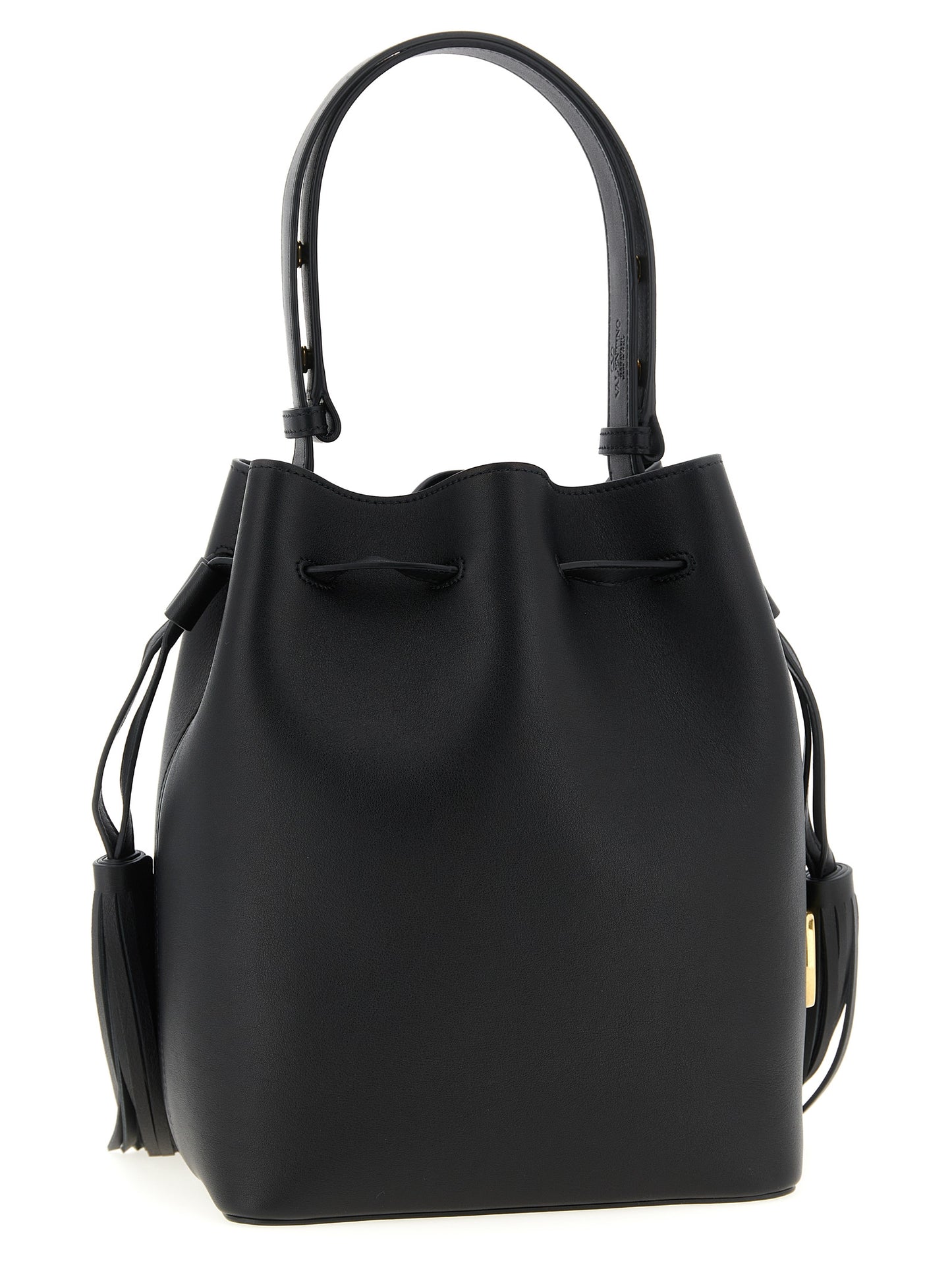 Valentino Garavani Black Calfskin Shoulder Bag Curated Luxury Accessories by Orvyn