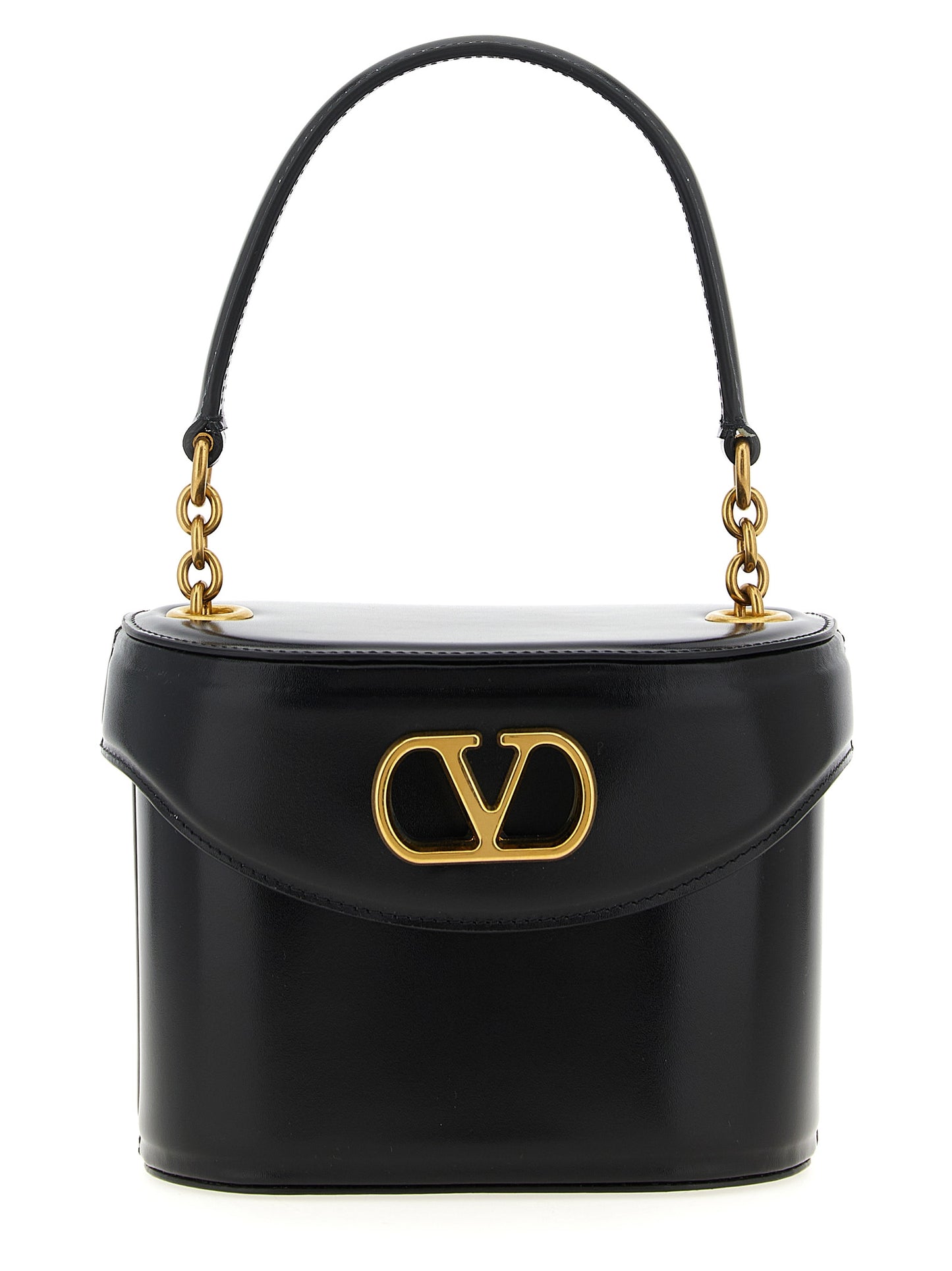 Valentino Garavani Black Calfskin Crossbody Bag Curated Luxury Accessories by Orvyn