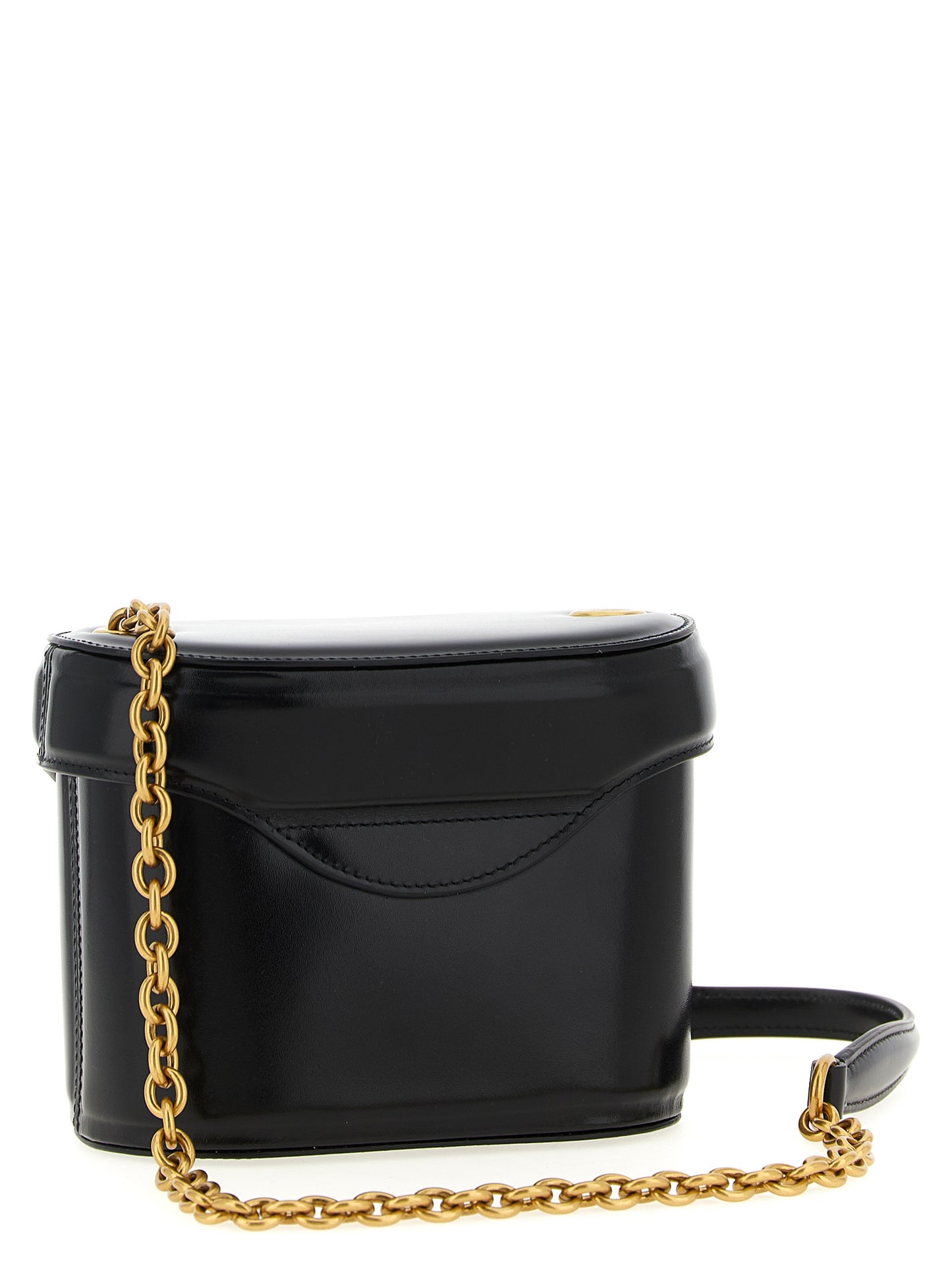 Valentino Garavani Black Calfskin Crossbody Bag Curated Luxury Accessories by Orvyn