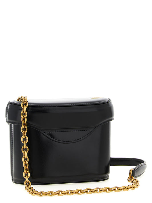 Valentino Garavani Black Calfskin Crossbody Bag Curated Luxury Accessories by Orvyn
