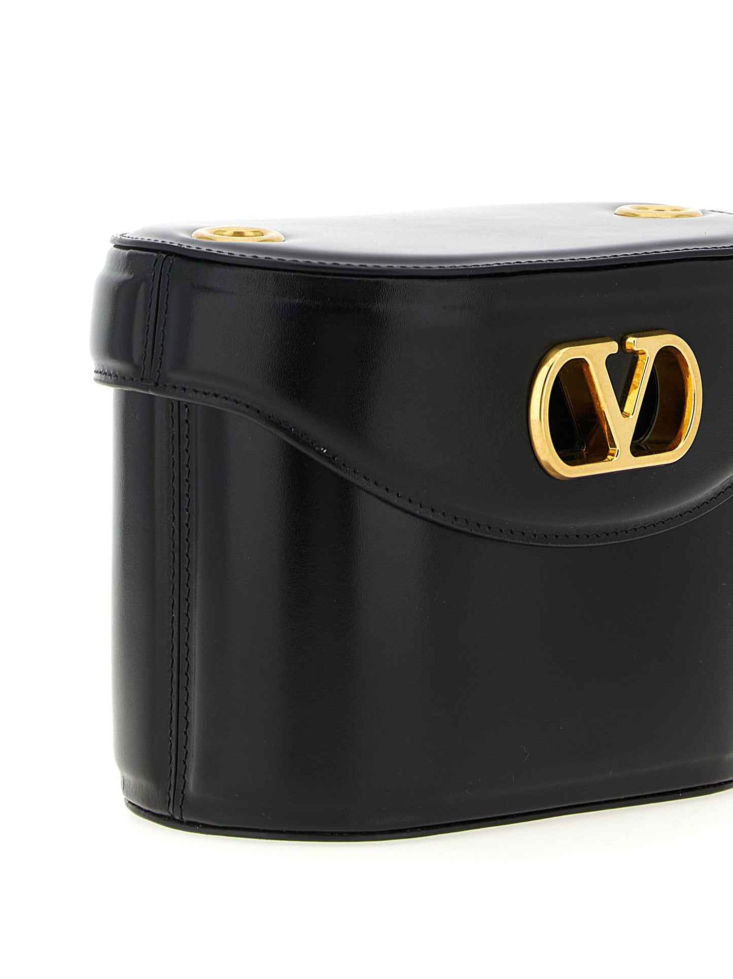Valentino Garavani Black Calfskin Crossbody Bag Curated Luxury Accessories by Orvyn