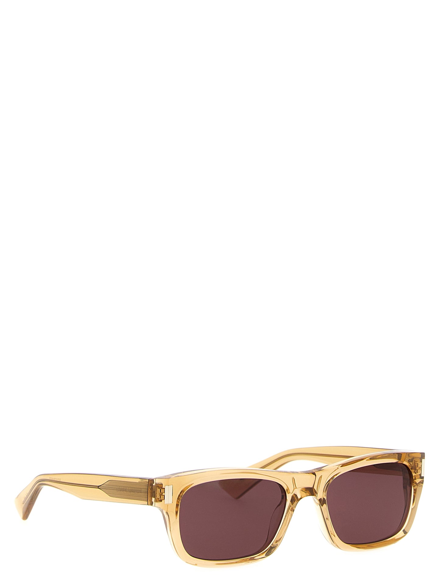Saint Laurent Beige Acetate Sunglasses Curated Luxury Accessories by Orvyn