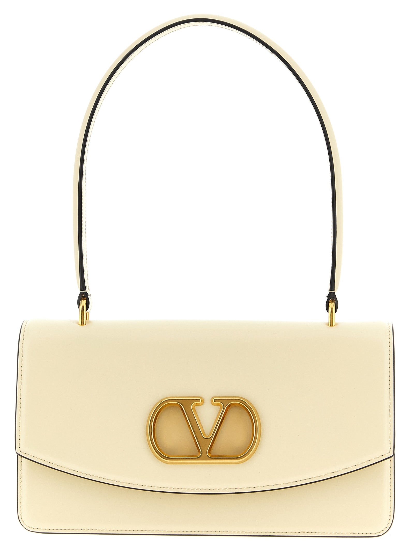 Valentino Garavani White Calfskin Shoulder Bag Curated Luxury Accessories by Orvyn