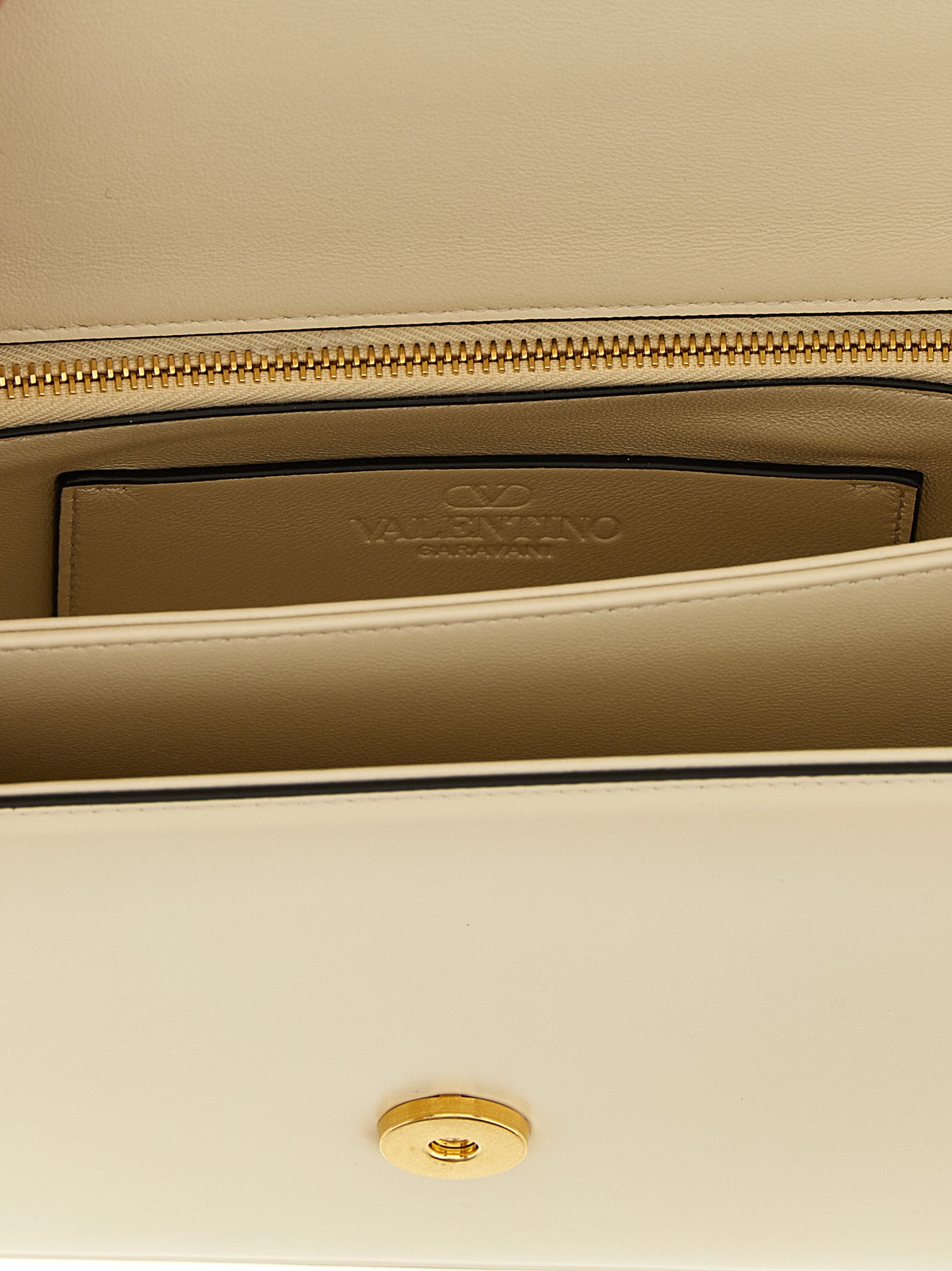 Valentino Garavani White Calfskin Shoulder Bag Curated Luxury Accessories by Orvyn