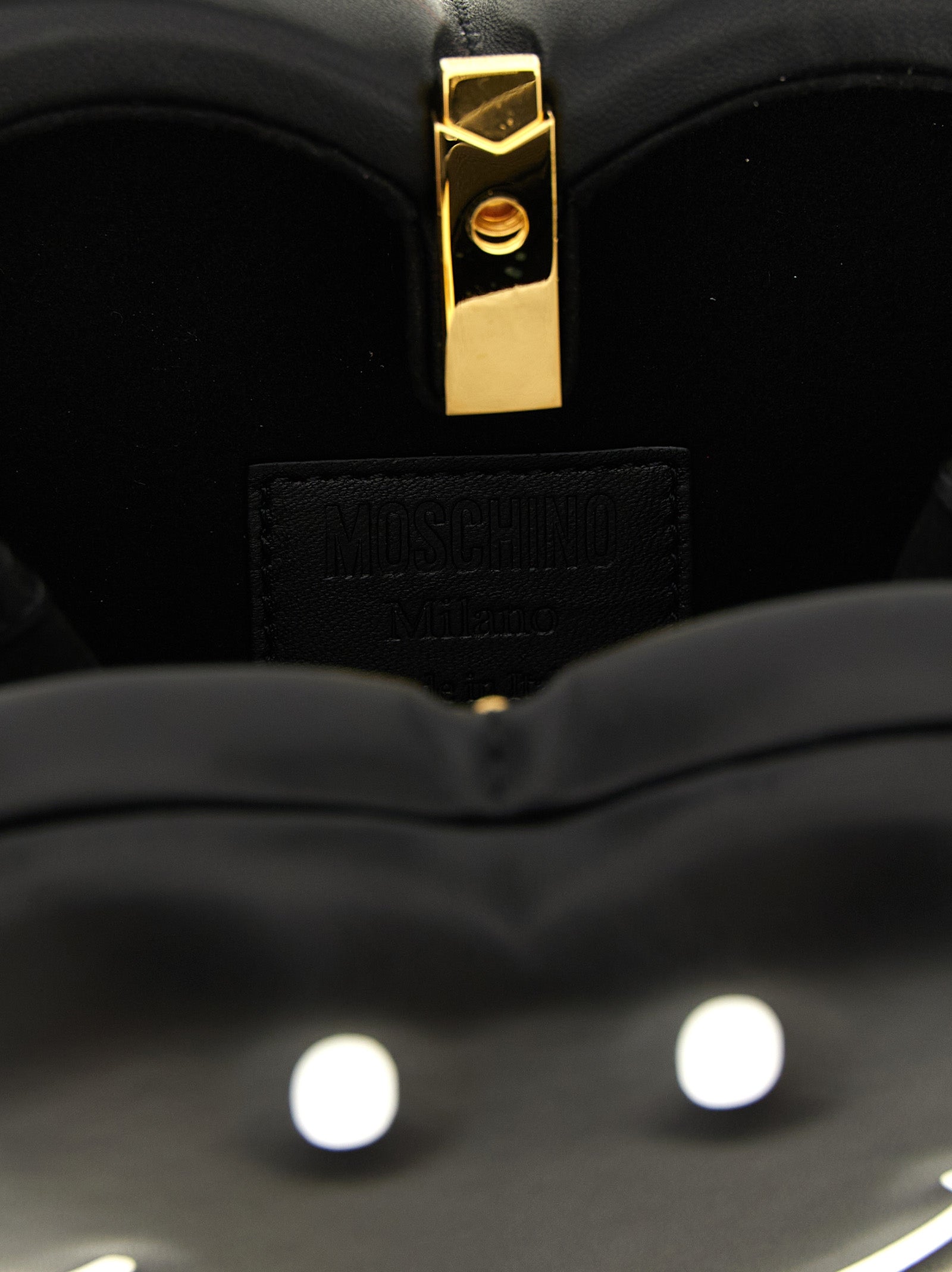 Moschino Black Polyester Handbag Curated Luxury Accessories by Orvyn