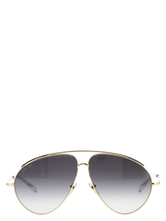 Gucci Gold Metal Sunglasses Curated Luxury Accessories by Orvyn