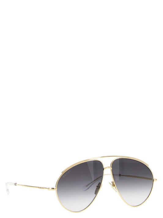 Gucci Gold Metal Sunglasses Curated Luxury Accessories by Orvyn