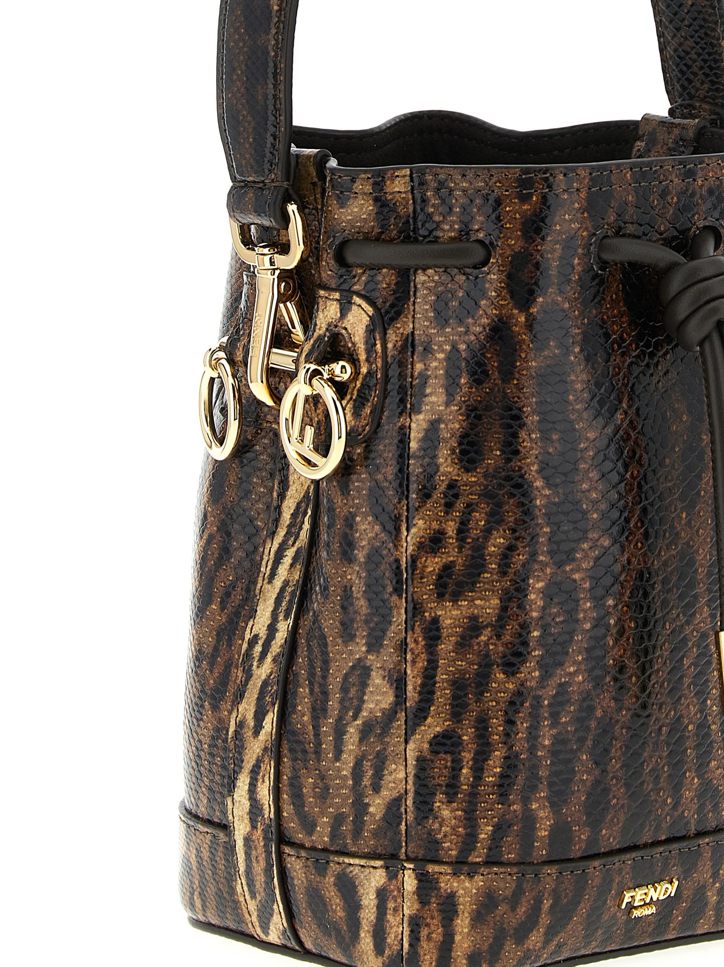 Fendi Brown Velvet Leather Handbag Curated Luxury Accessories by Orvyn