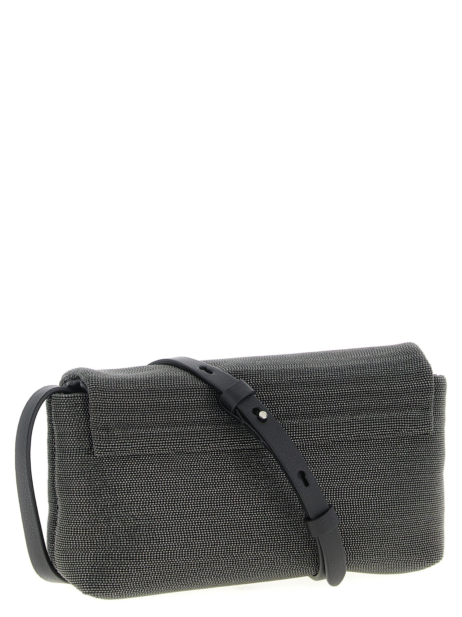 Brunello Cucinelli Black Leather Clutch Bag Curated Luxury Accessories by Orvyn