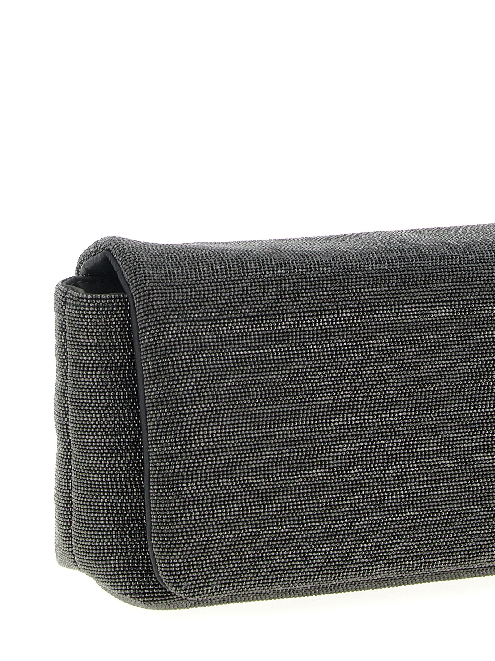 Brunello Cucinelli Black Leather Clutch Bag Curated Luxury Accessories by Orvyn