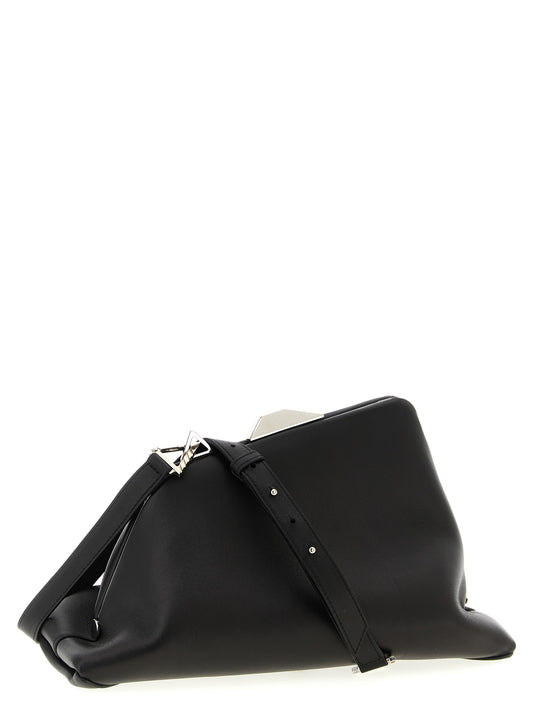 The Attico Black Leather Shoulder Bag Curated Luxury Accessories by Orvyn
