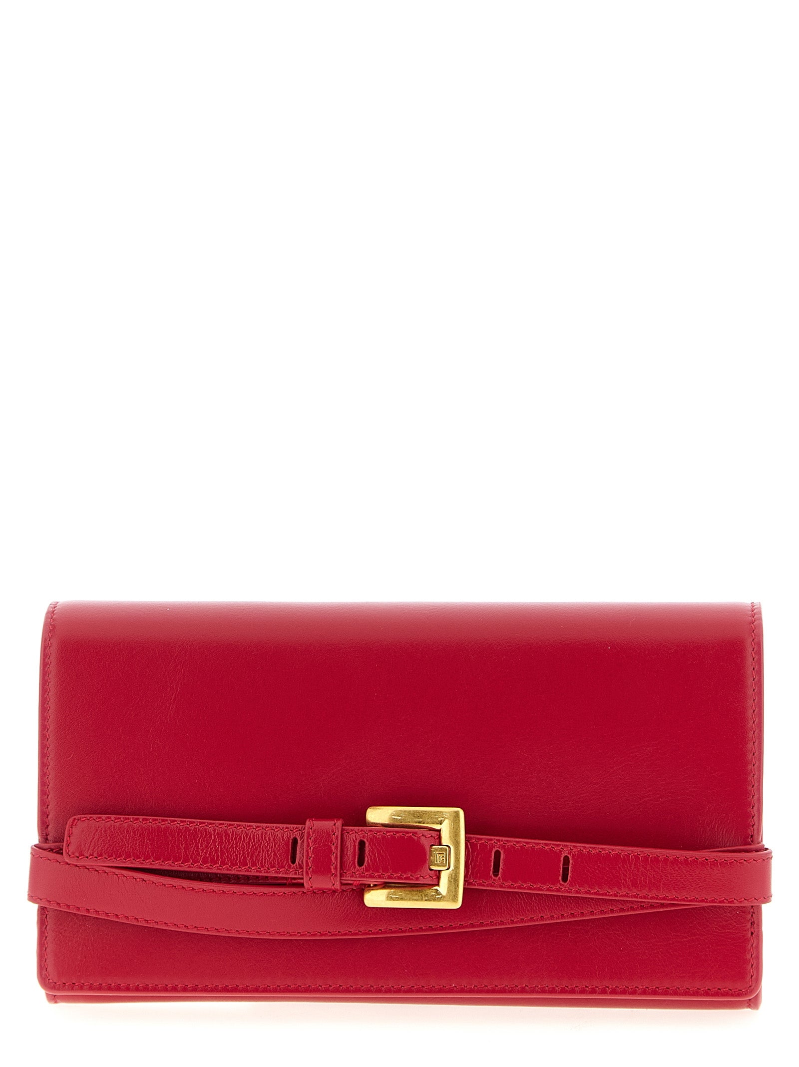 Balmain Fuchsia Calfskin Cardholder Curated Luxury Accessories by Orvyn