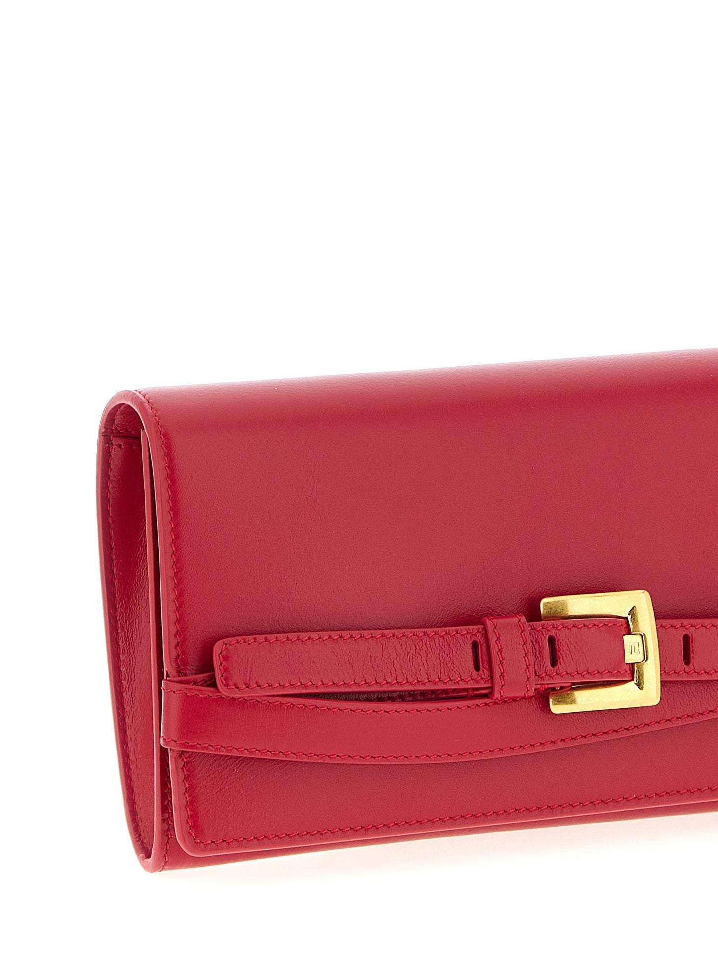 Balmain Fuchsia Calfskin Cardholder Curated Luxury Accessories by Orvyn