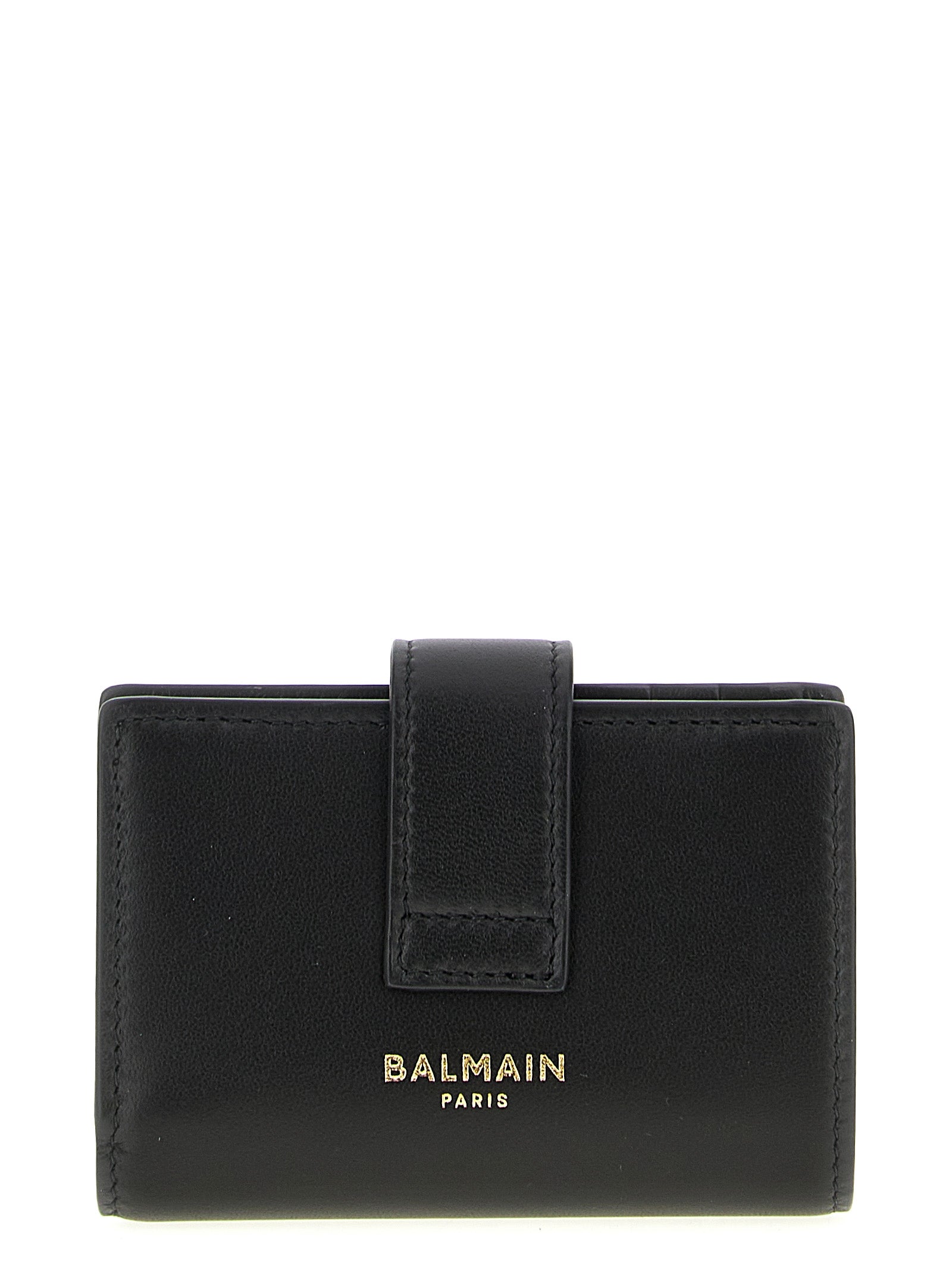 Balmain Black Lamb Leather Cardholder Curated Luxury Accessories by Orvyn